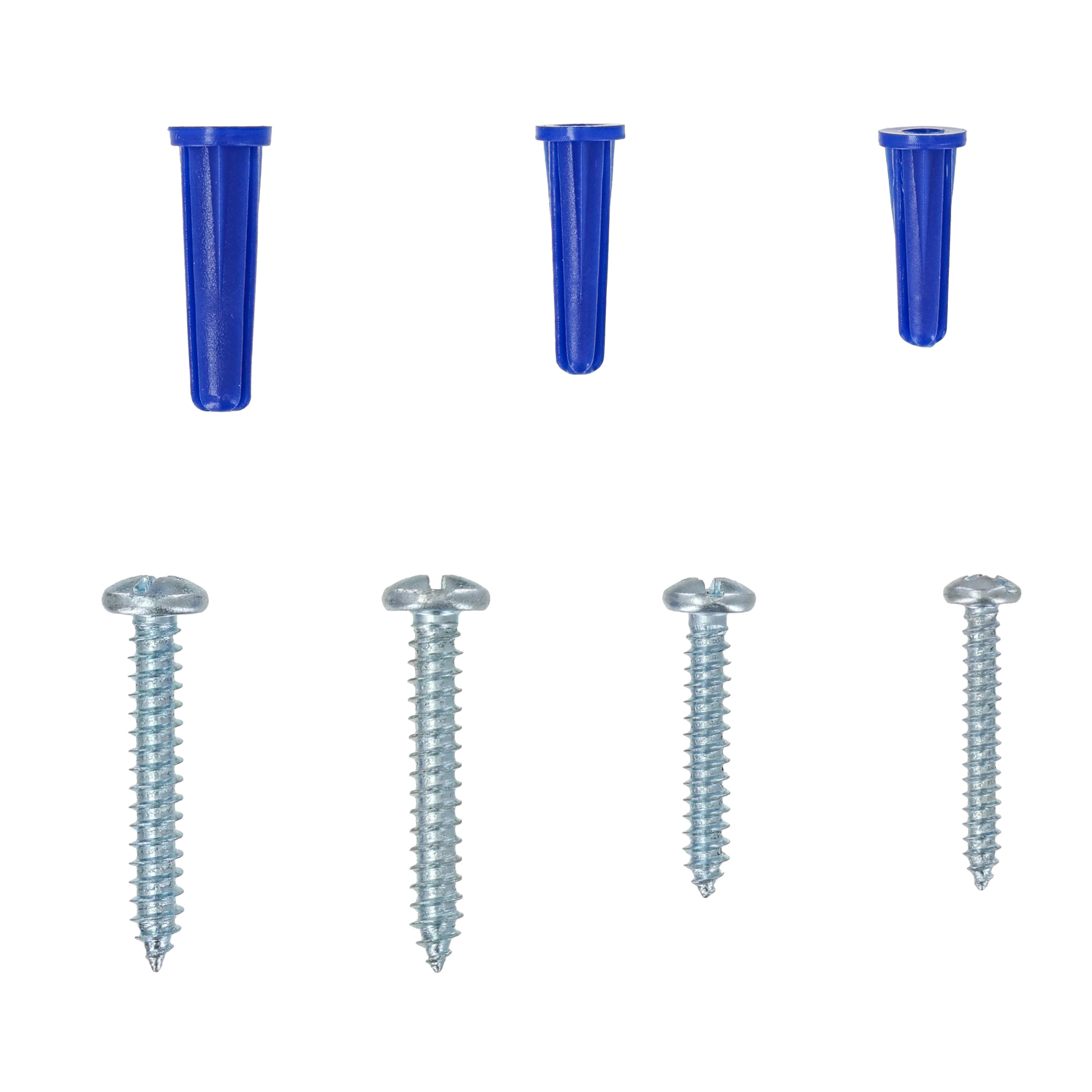 Hillman Plastic Anchor with Screws Kit (Small) - 100 pc