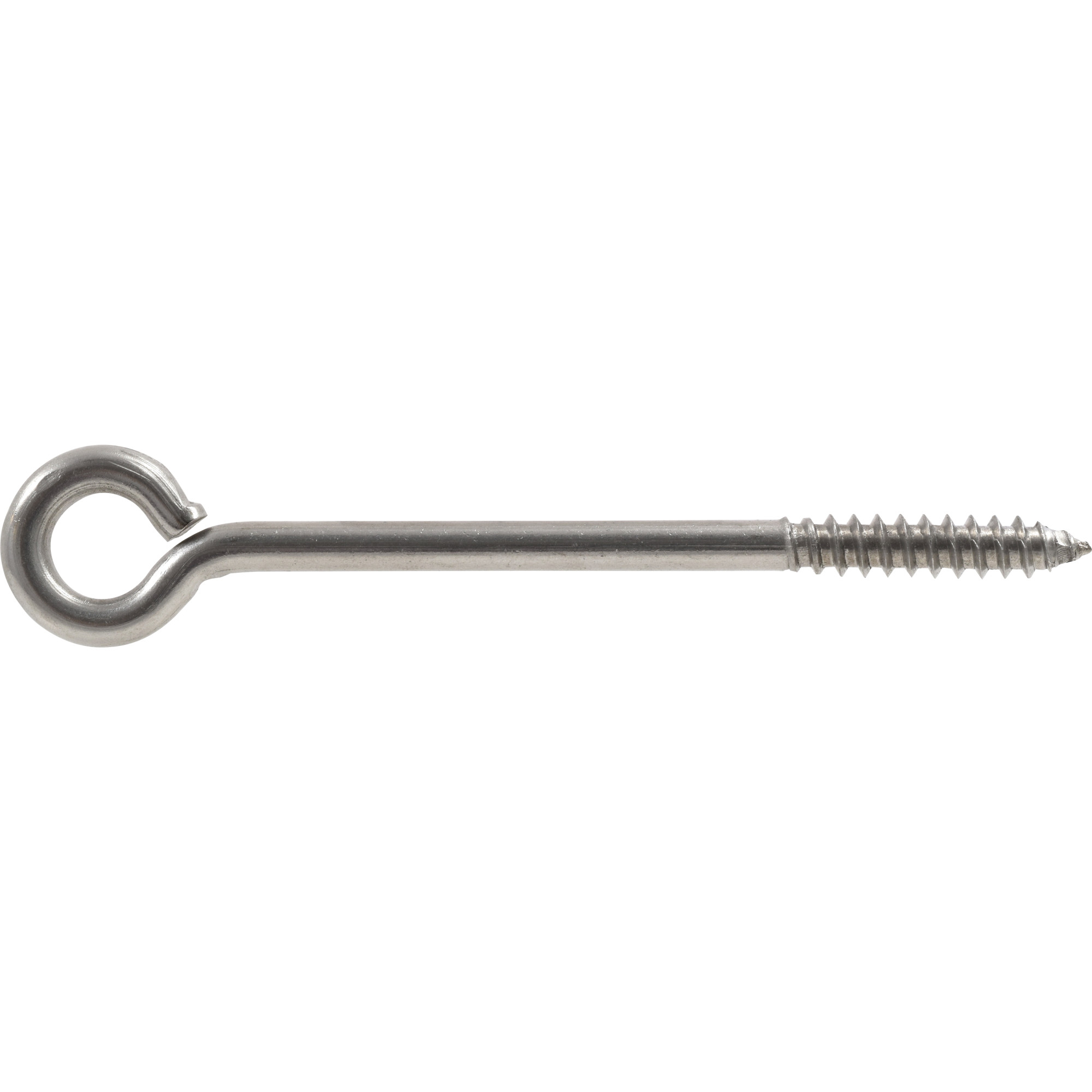 Hillman Stainless Steel Screw Eyes (1/4 in. x 5 in. x 9/16 in.-1/2 in.) - 5 pc