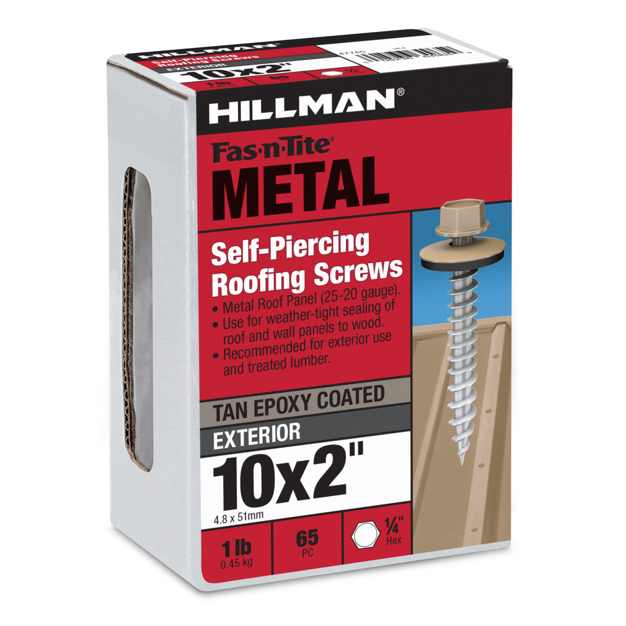 Hillman Tan Painted Self-Piercing Sheeter (#10 x 2 in.)