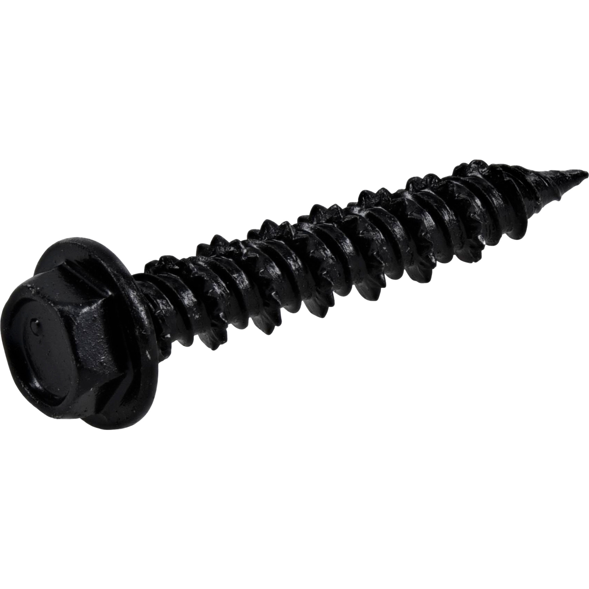 Power Pro Black Hex Washer-Head Concrete Screw Anchor (3/16 in. x 1-1/4 in.) - 100 pc