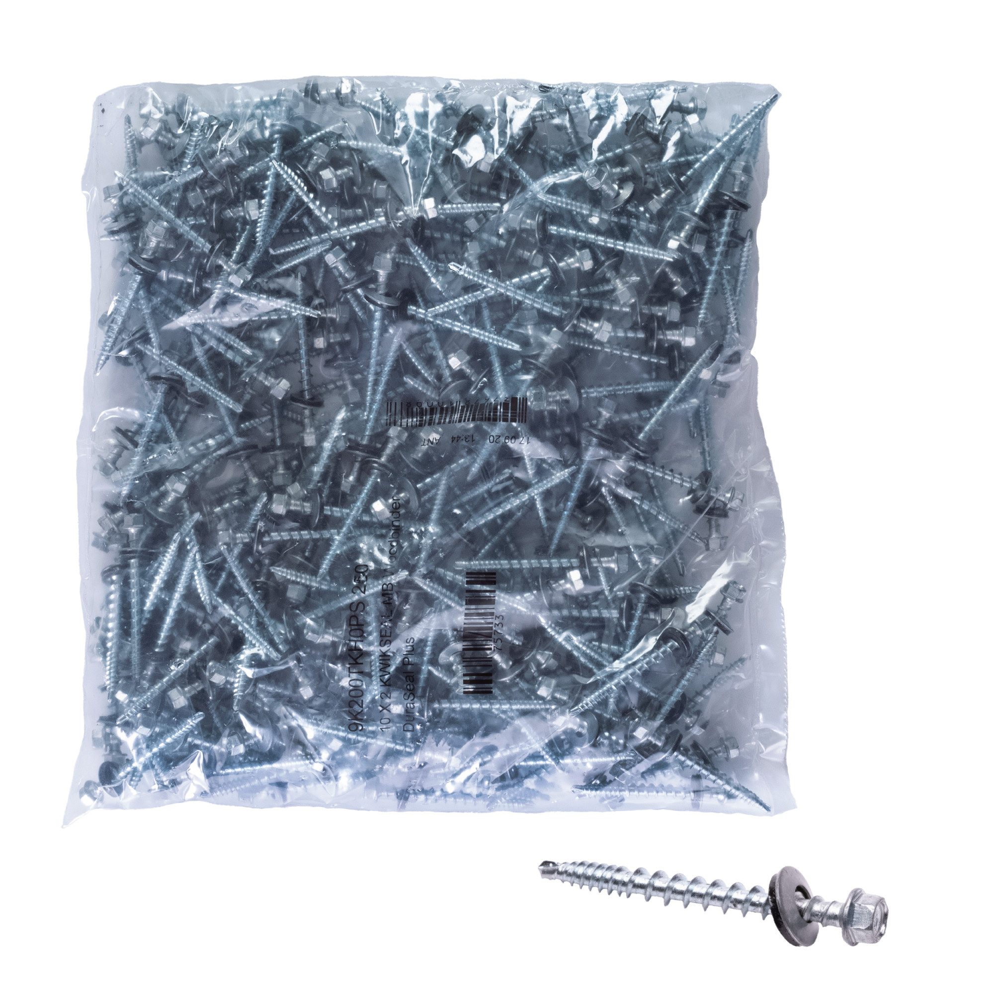 Power Pro Silver Self Drilling Metal-to-Wood Roofing Screws (#10 x 2 in.) - 250 pc