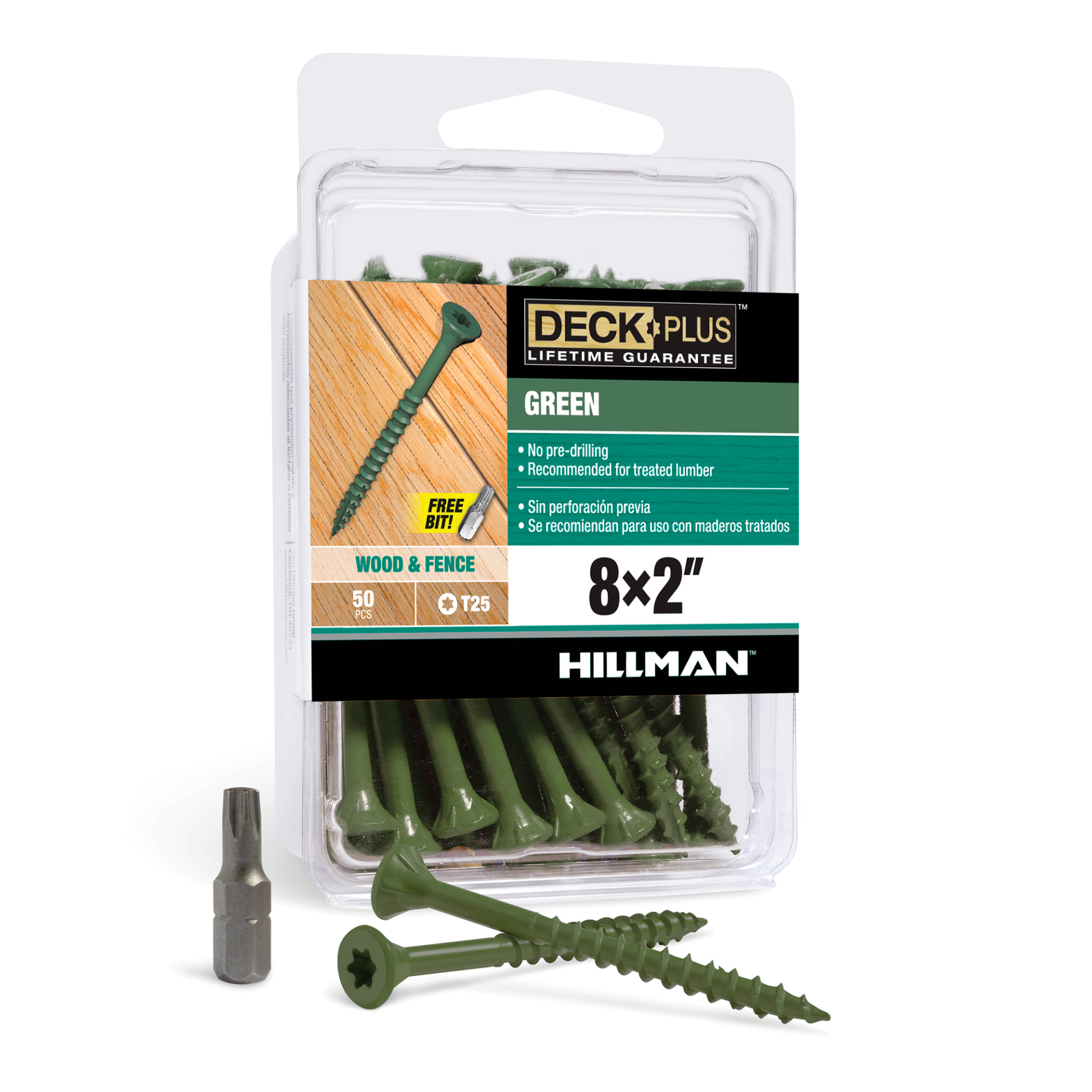 Deck Plus Green Deck Screws (#8 x 2 in.)