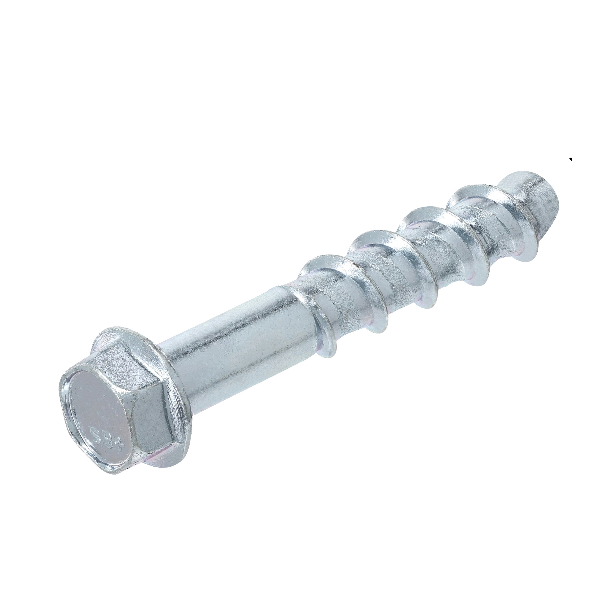 Power Pro Zinc Hex Washer Head Screw-Bolt+ Anchors (3/8 in. x 2-1/2 in.) - 50 pc