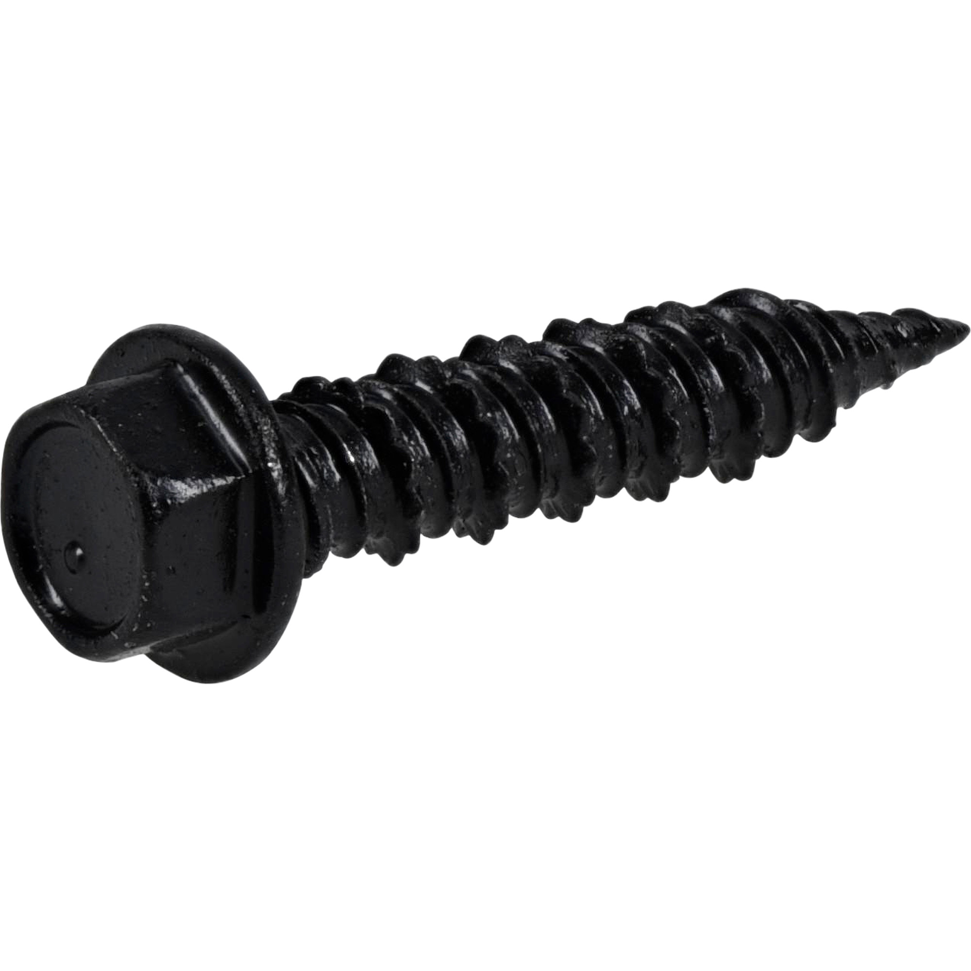 Power Pro Black Hex Washer-Head Concrete Screw Anchor (1/4 in. x 1-1/4 in.) - 100 pc