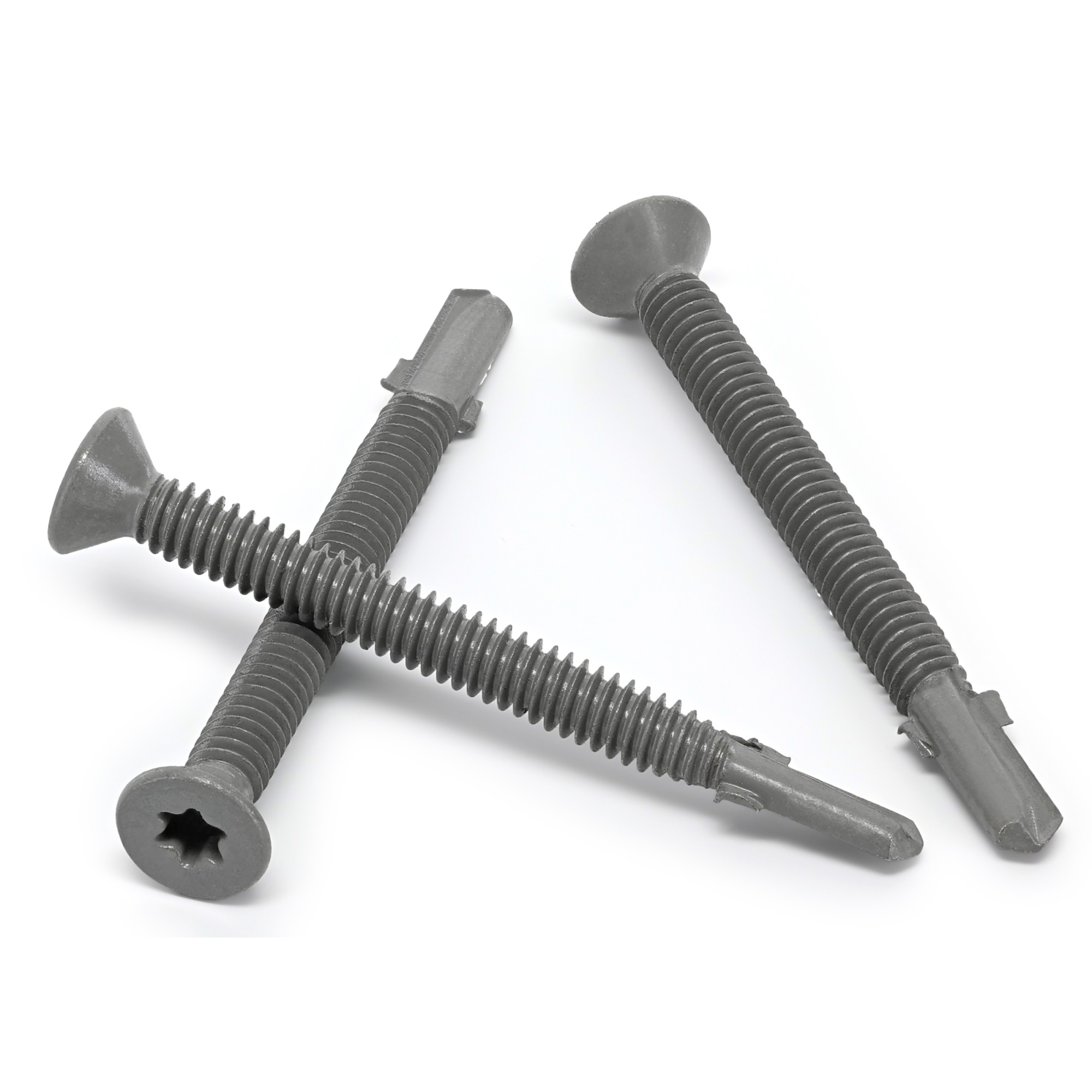 Power Pro Prower Pro Premium Flat Gray Epoxy Self-Drilling Screws (�"-20 � 3 in.) 336pc