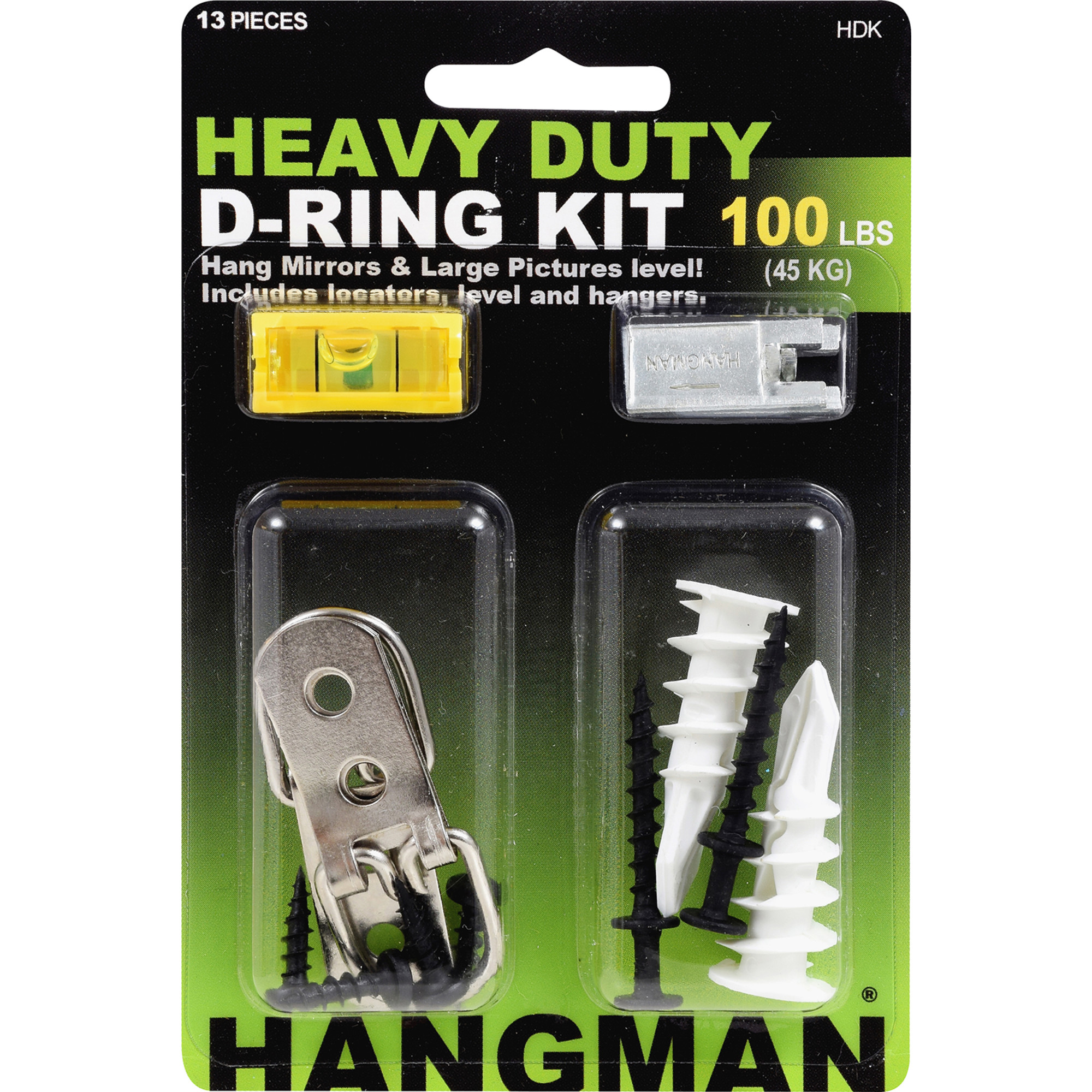 Hillman Hangman Picture Hanging Kit Heavy Duty D-Ring