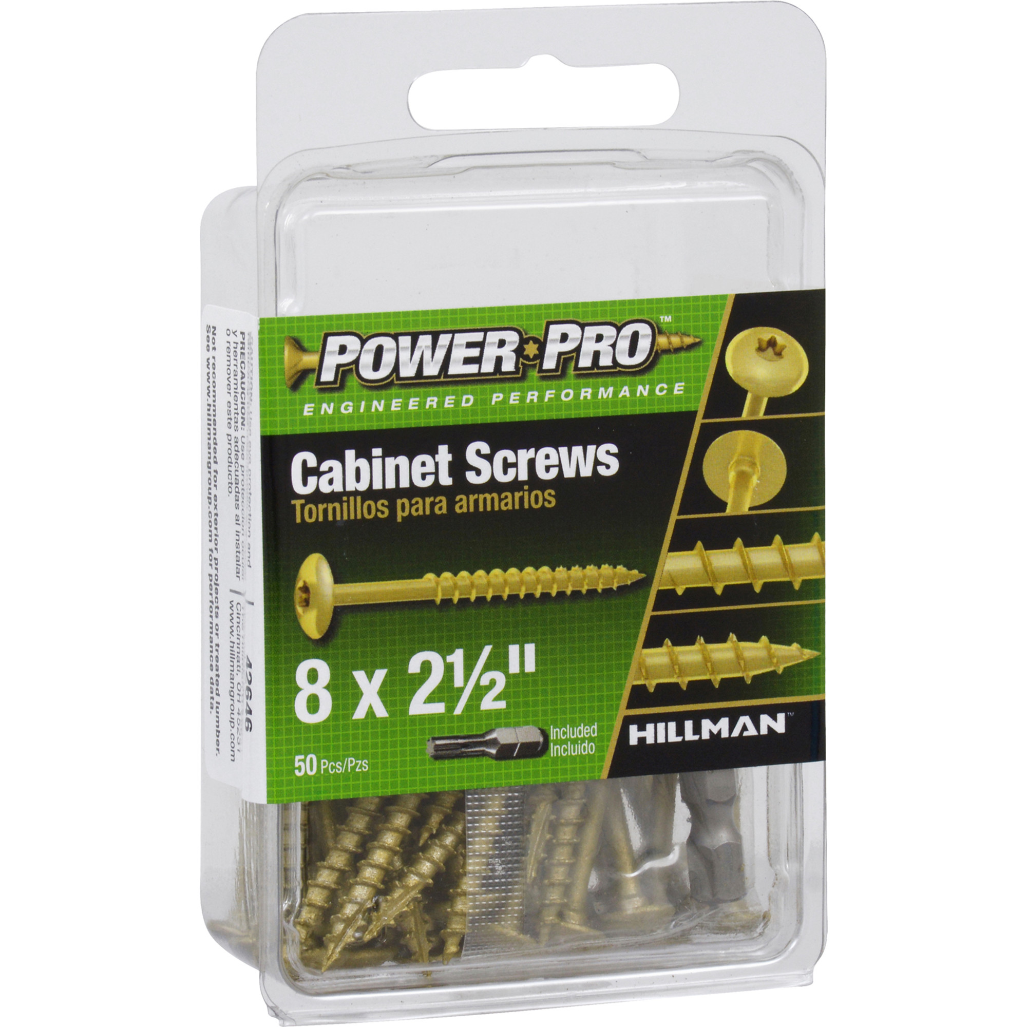 Power Pro Truss Head Star Drive Cabinet Screws (#8 x 2-1/2 in.) - 50 pc