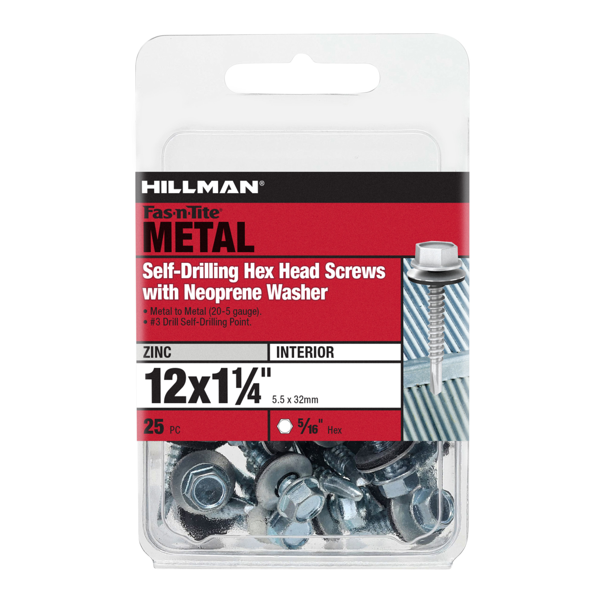Hillman Washer Head Self Drilling Screws (#12-14 x 1-1/4 in.)