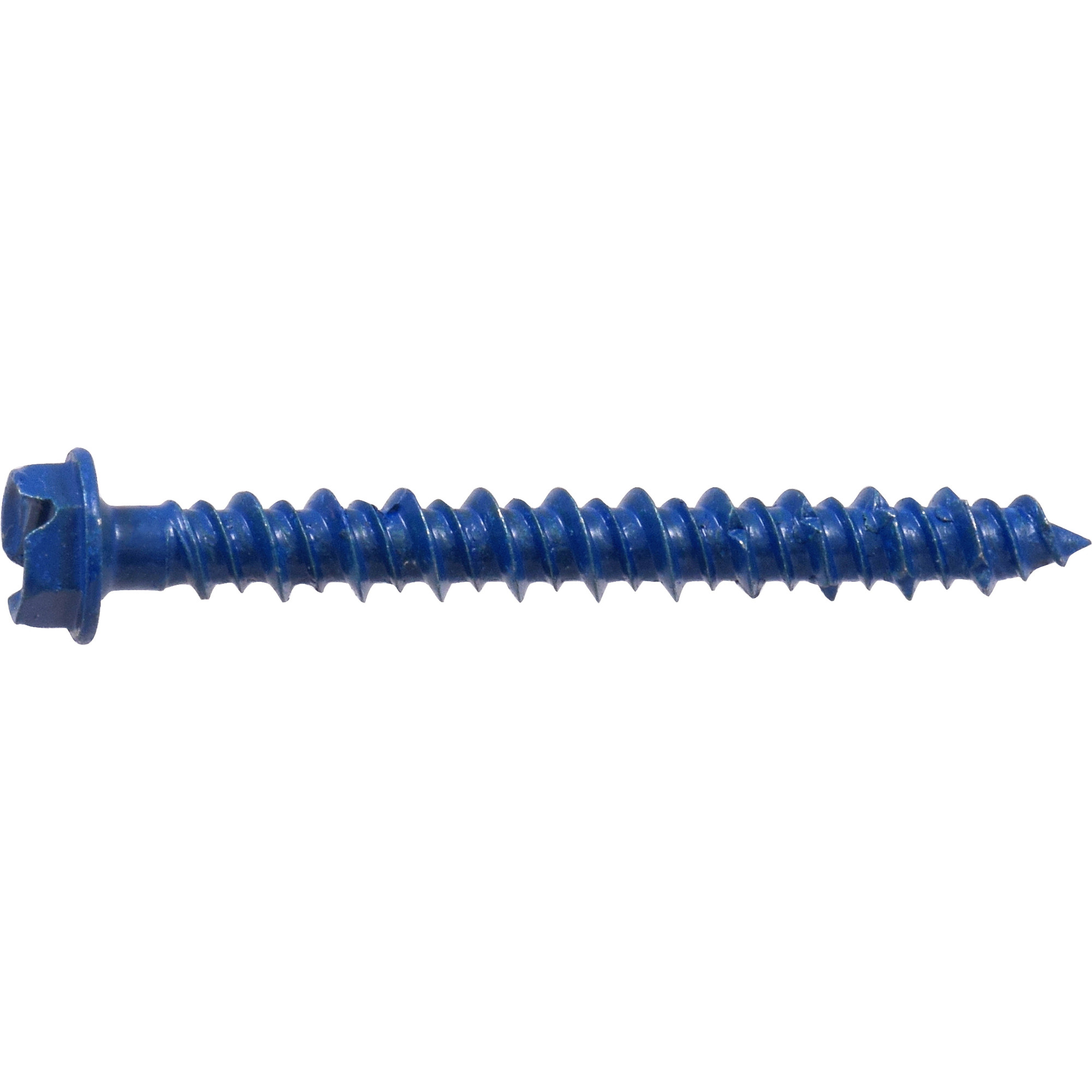 Hillman Blue Slotted Hex Washer-Head Tapper Concrete Screw Anchor(3/16 in.x 1-3/4 in.)-100 pc