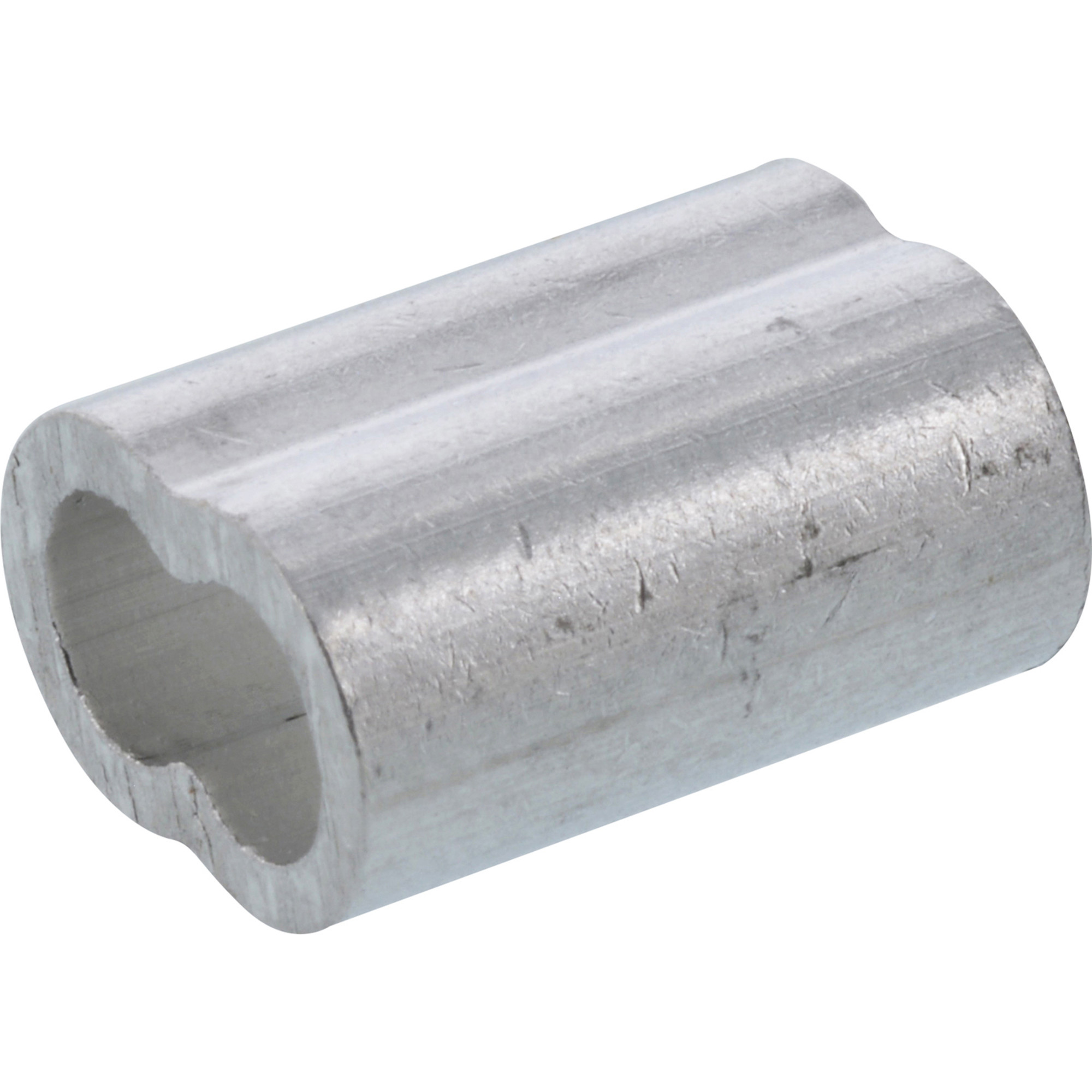 Hillman Aluminum Rope Ferrule (1 in. Length for 1/4 in. diameter Rope) - 10 pc