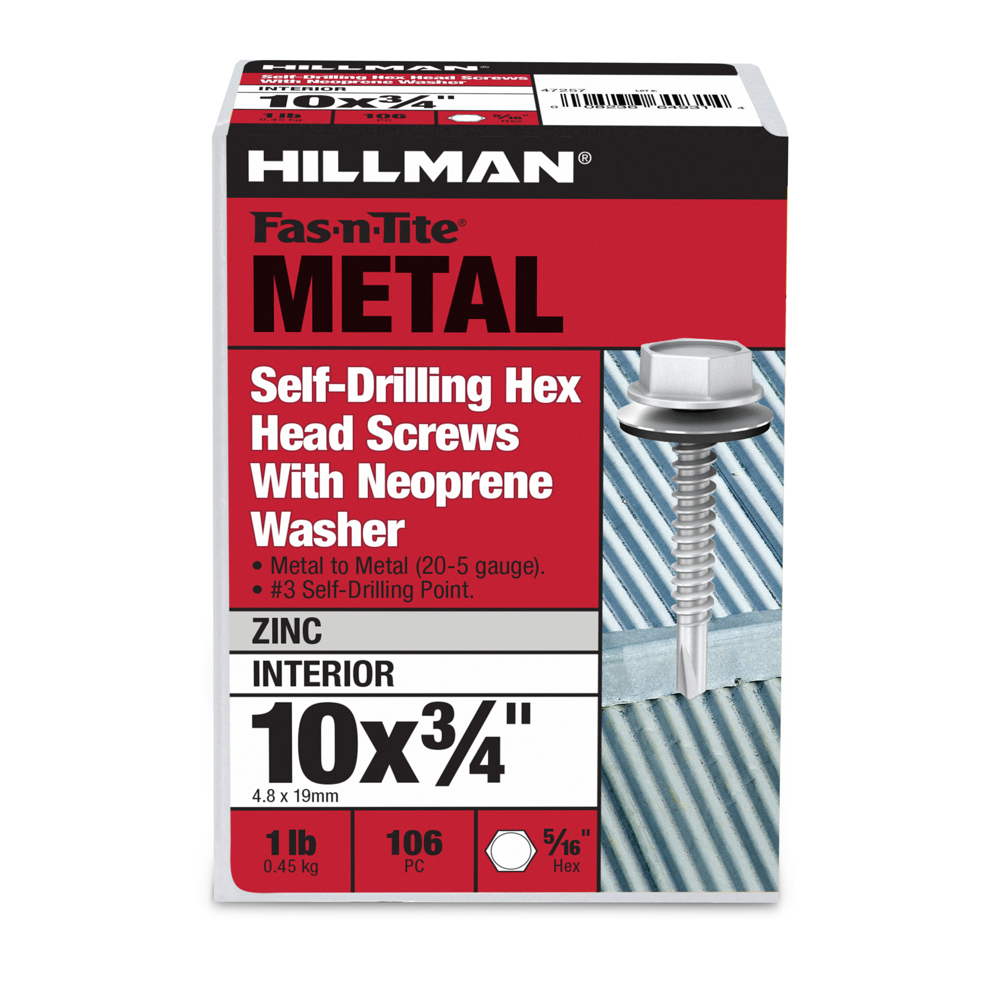 Hillman Washer Head Self Drilling Screws (#10-16 x 3/4 in.)