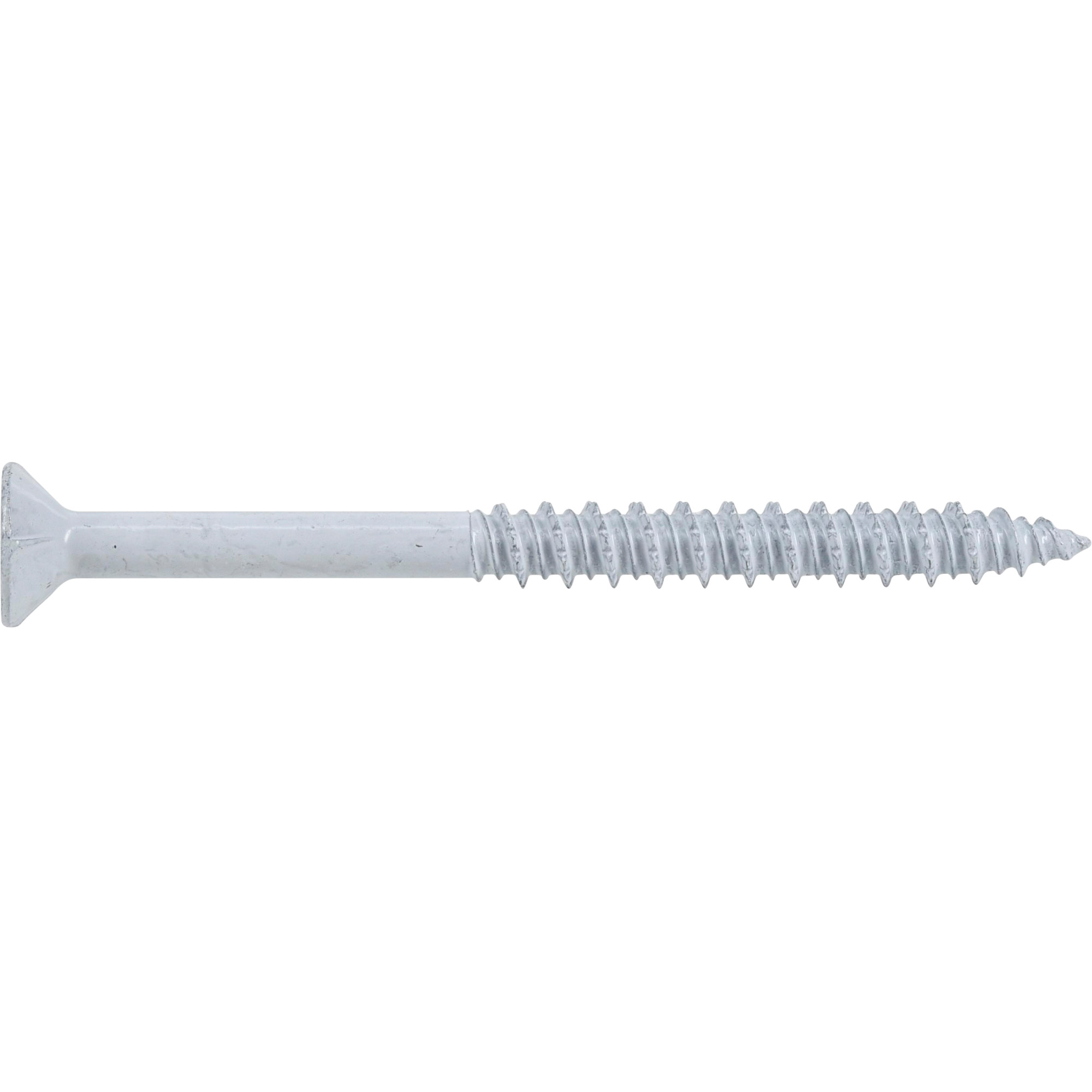 Power Pro White Flat-Head Concrete Screw Anchor (1/4 in. x 3-1/4 in.) - 100 pc