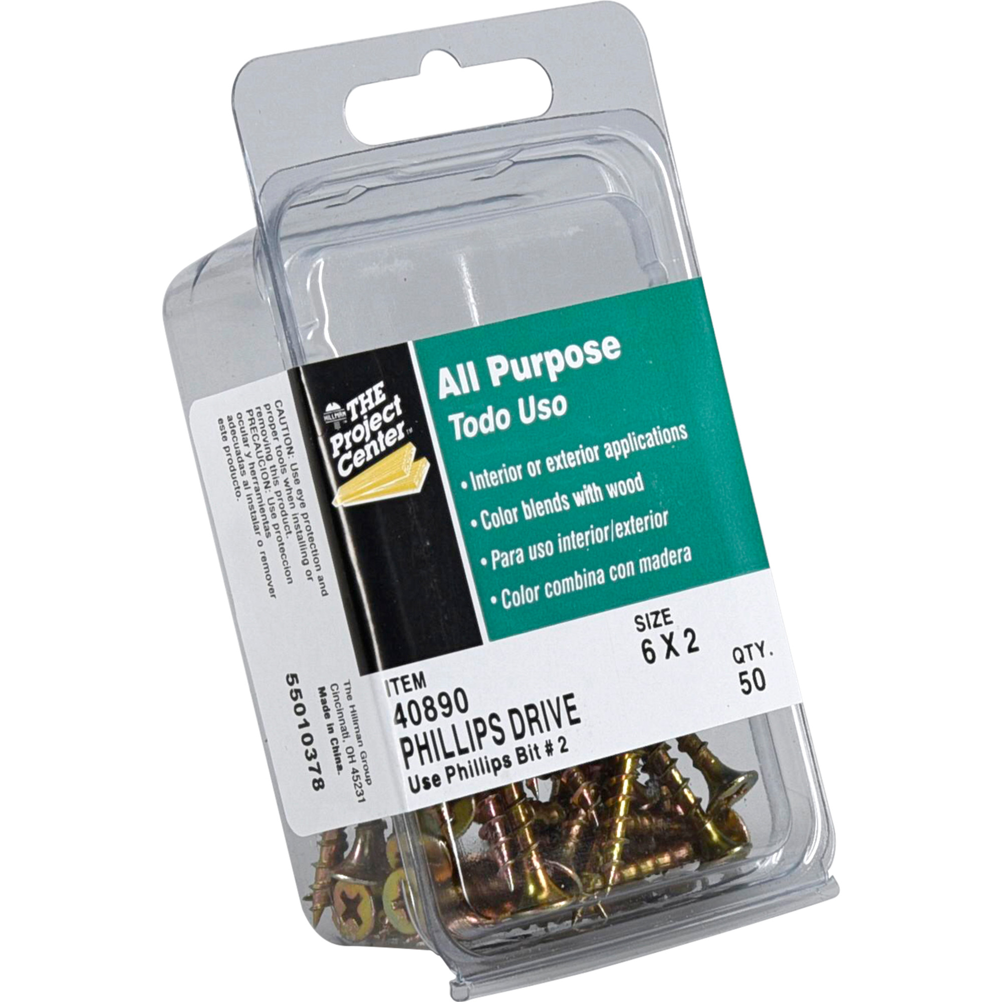 Hillman Bugle Head Phillips Interior Construction Wood Screws (#6 x 2 in.) - 50 pc