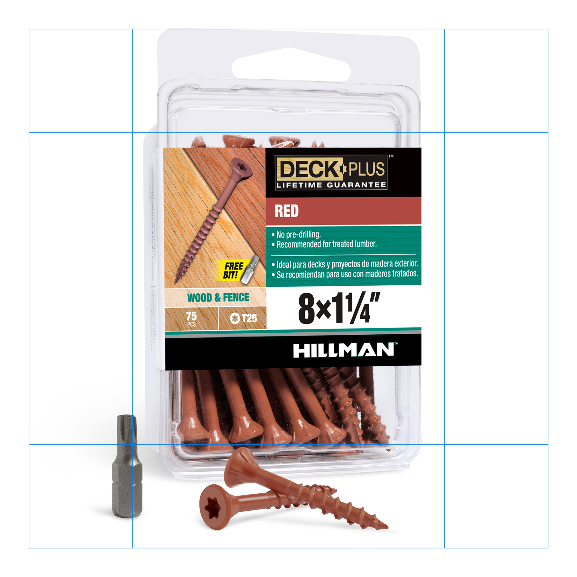 Deck Plus Red Deck Screws (#8 x 1-1/4 in.)