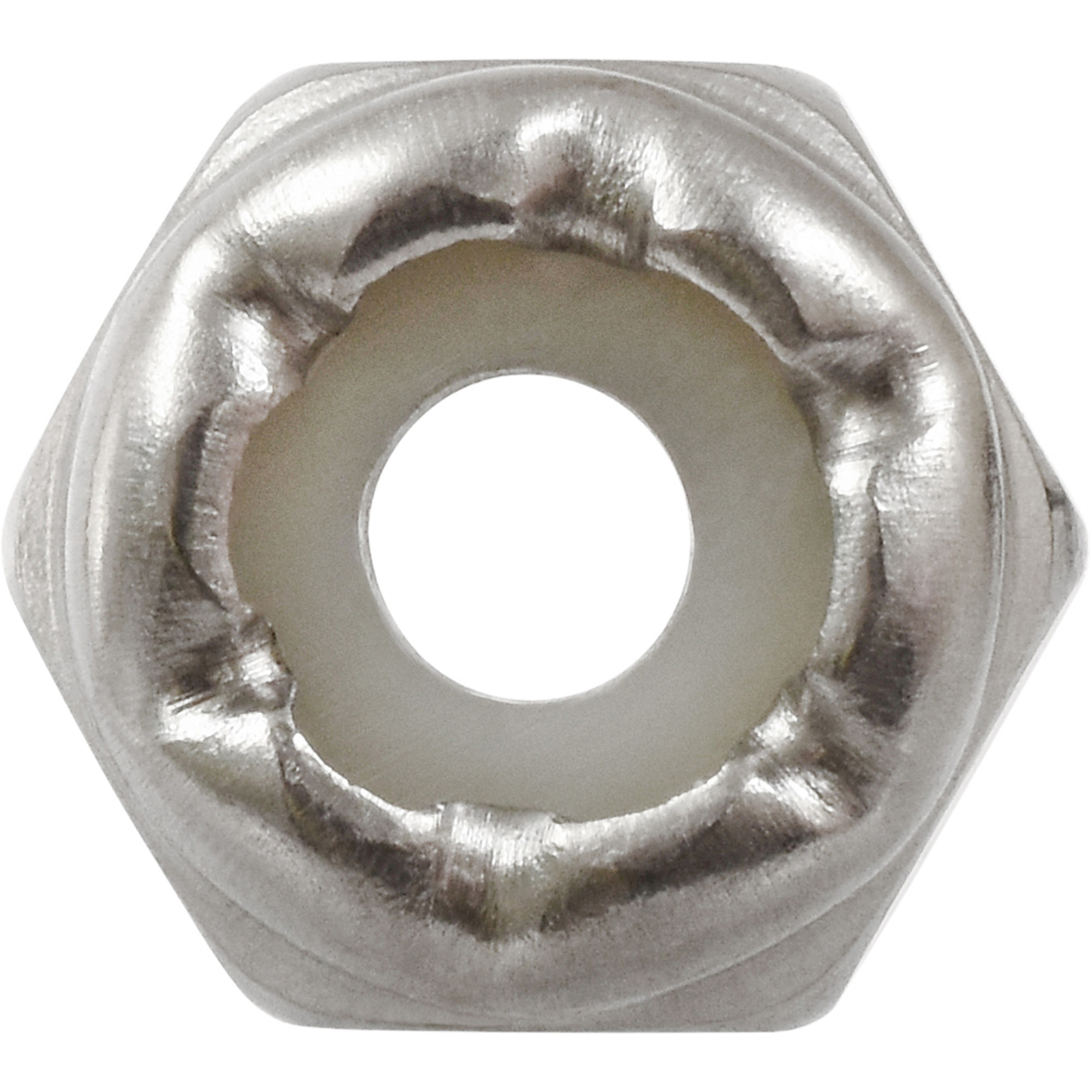 Hillman Stainless Metric Nylon Insert Stop Nuts (M6-1.00) - 5 pc