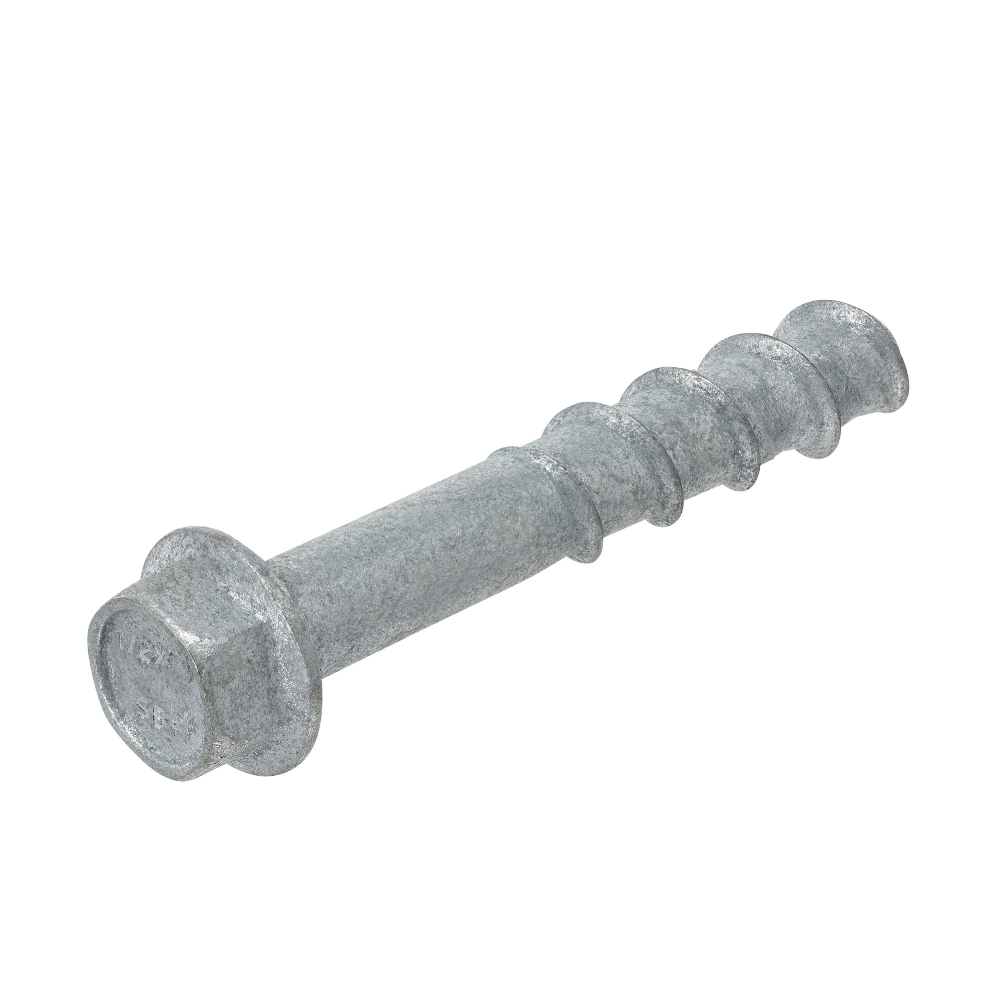Power Pro Galvanized Hex Washer Head Screw-Bolt+ Anchors (1/2 in. x 5 in.) - 25 pc