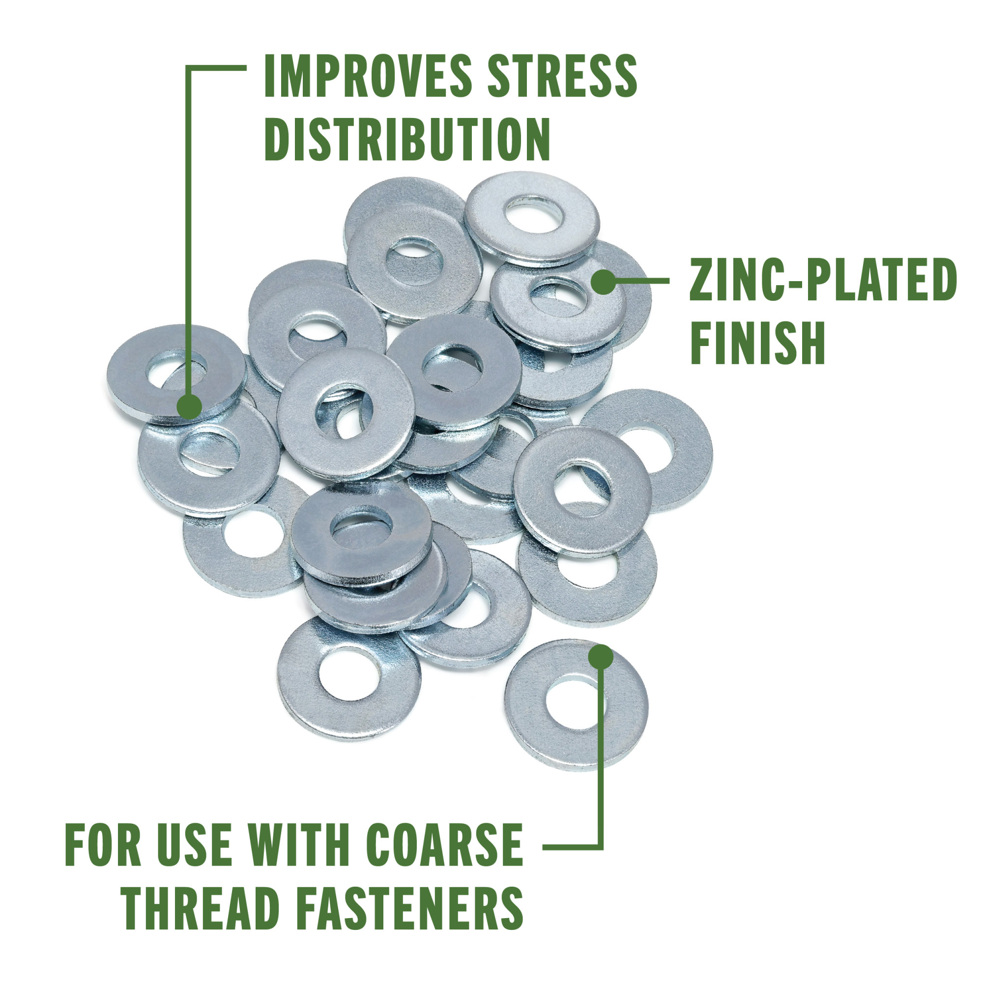 Hillman USS Flat Washers 7/16 in.