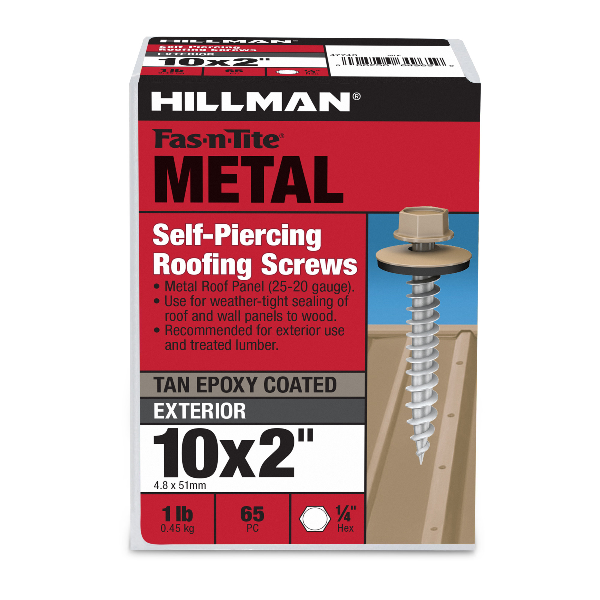 Hillman Tan Painted Self-Piercing Sheeter (#10 x 2 in.)