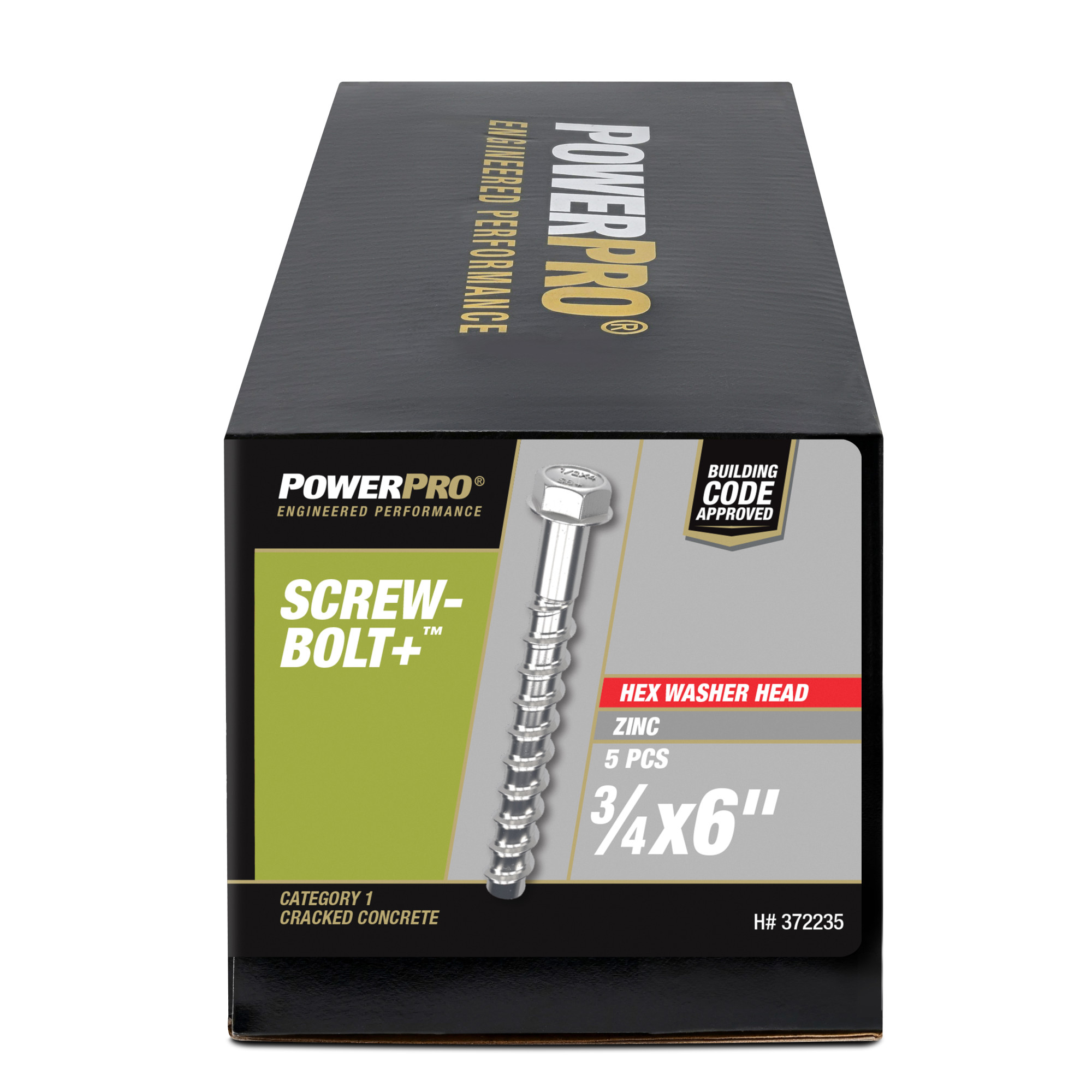 Hillman Screw-Bolt+ Anchor (3/4 in. x 6 in.) - 5 pc