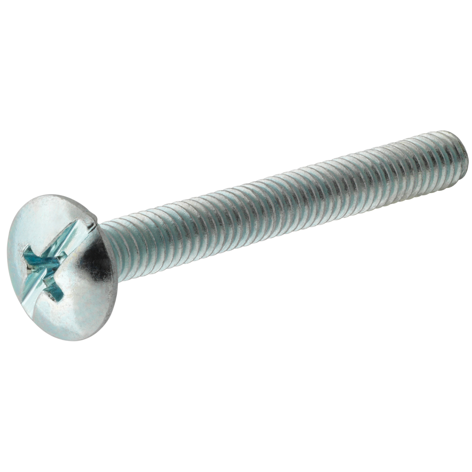Hillman Zinc Truss Head Combination Drive Machine Screw #8-32 x 2 in.