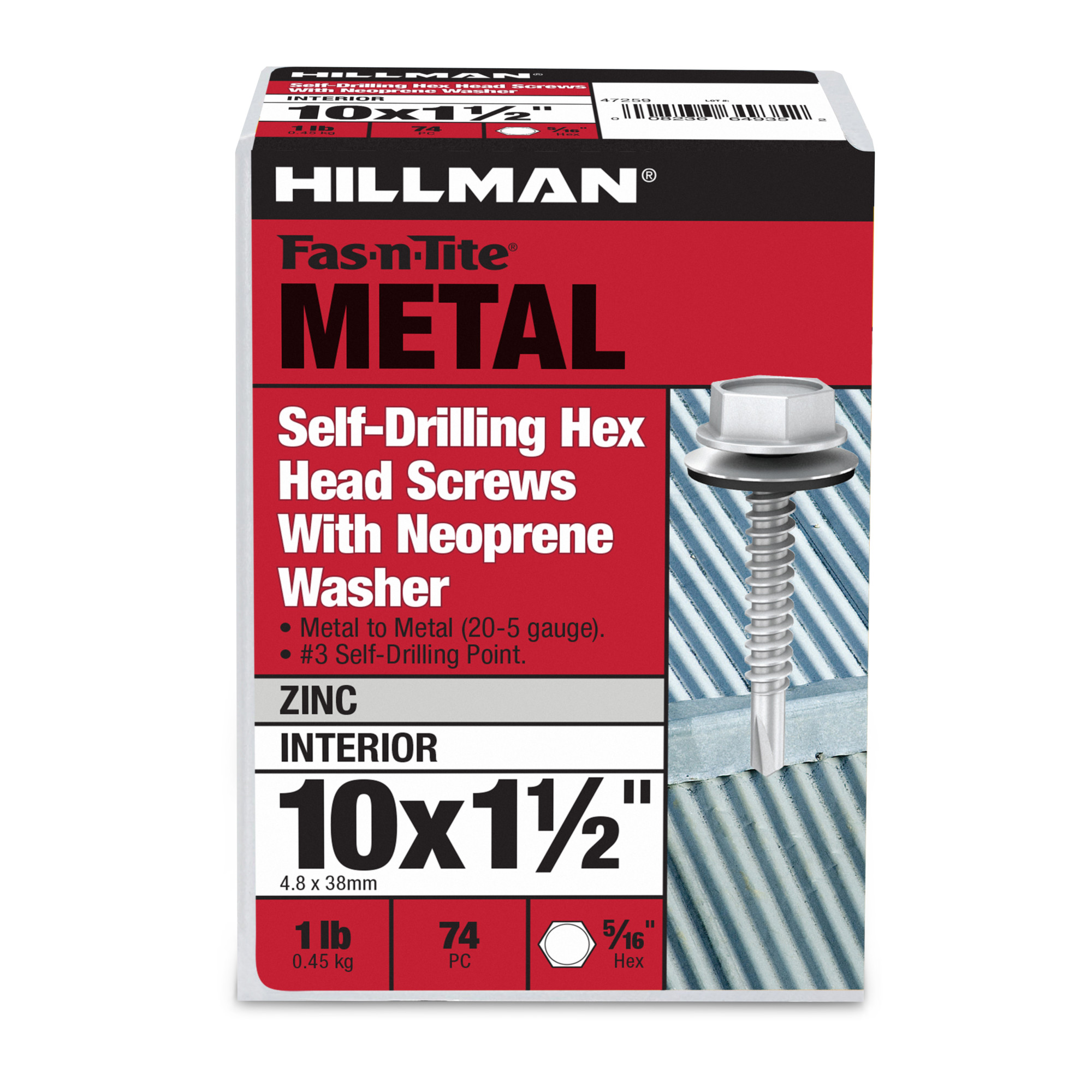 Hillman Washer Head Self Drilling Screws (#10-16 x 1-1/2 in.)