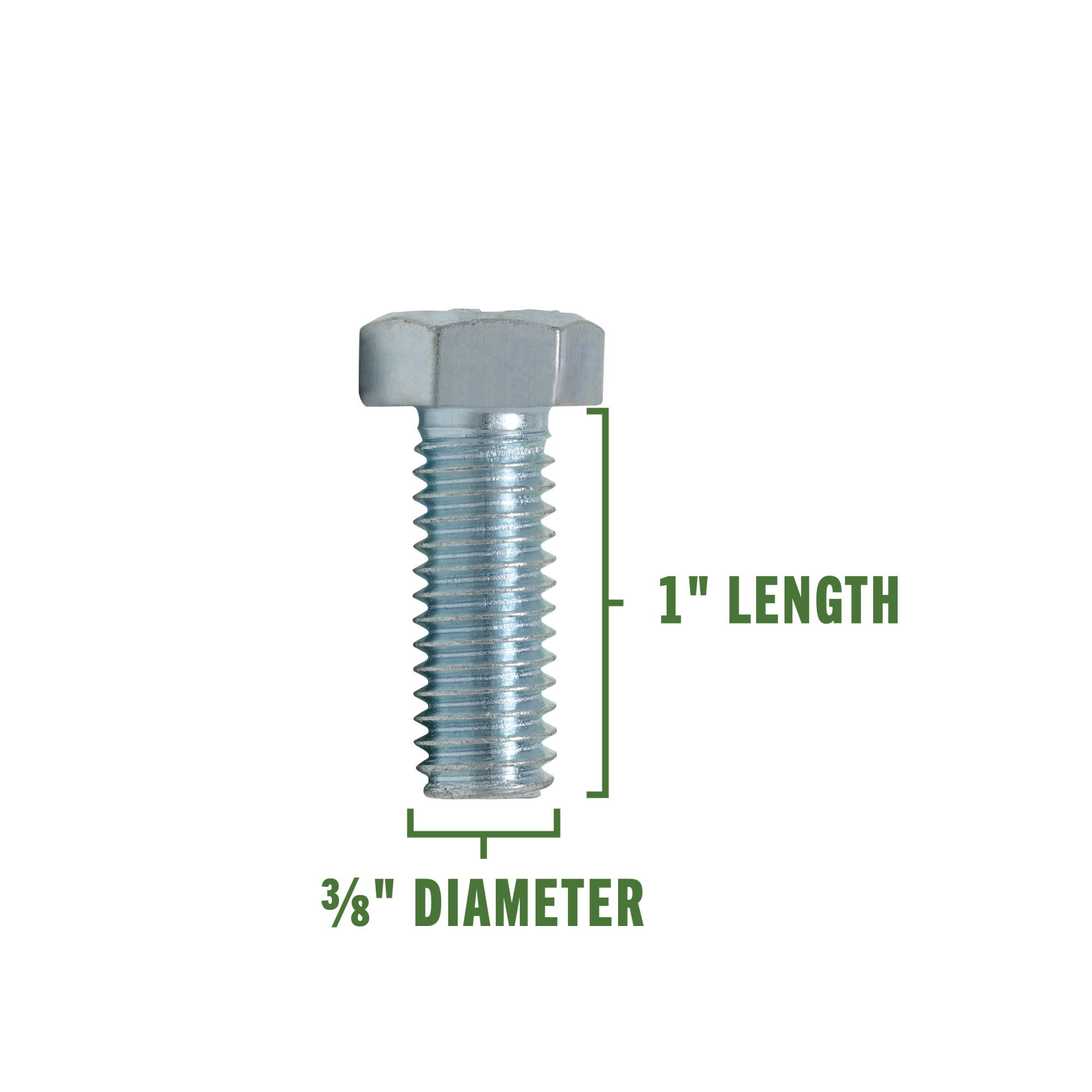 Hillman Hex Bolts (3/8 in. x 1 in.) - 25 pc