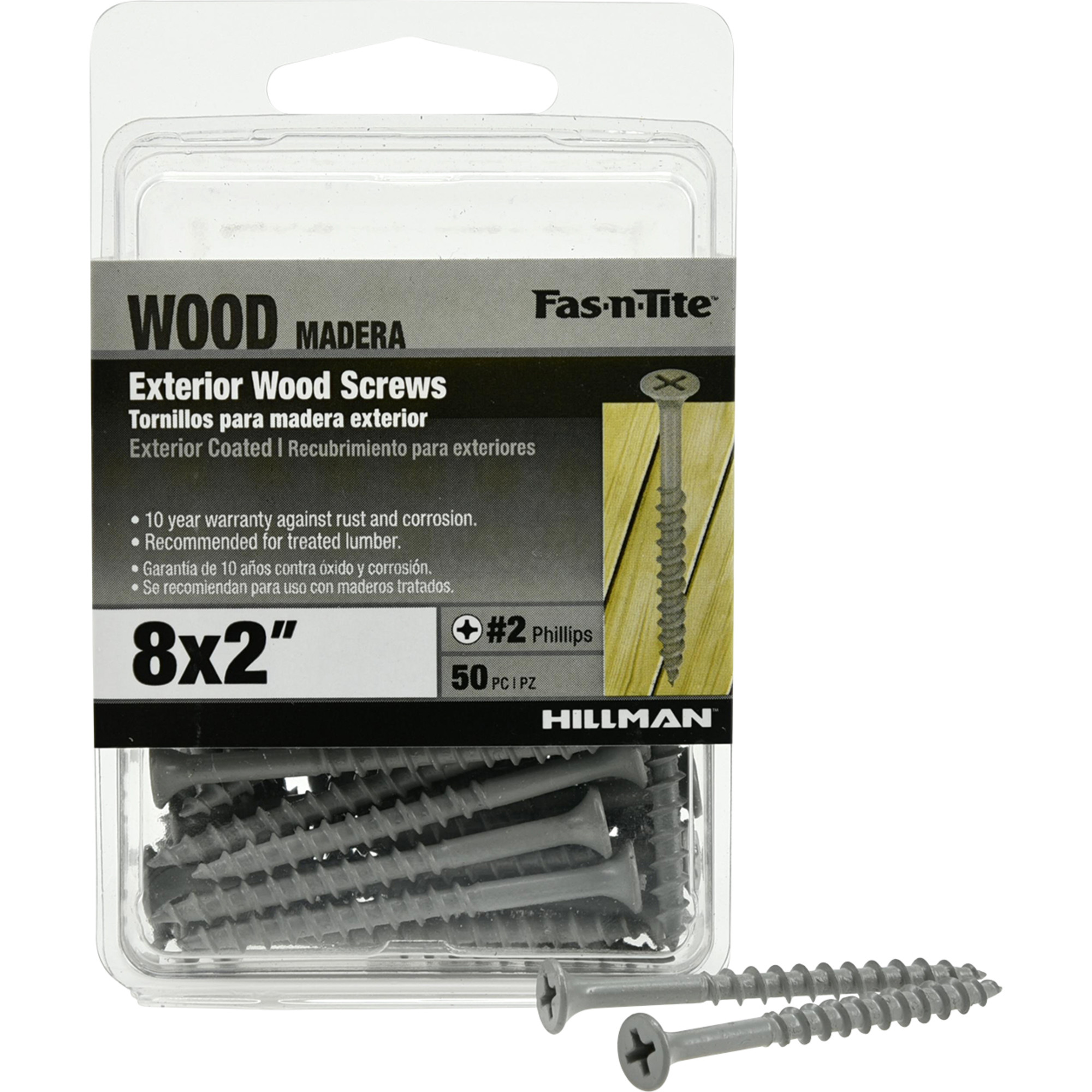 Hillman Exterior Coated Wood Screws (#8 x 2 in.)