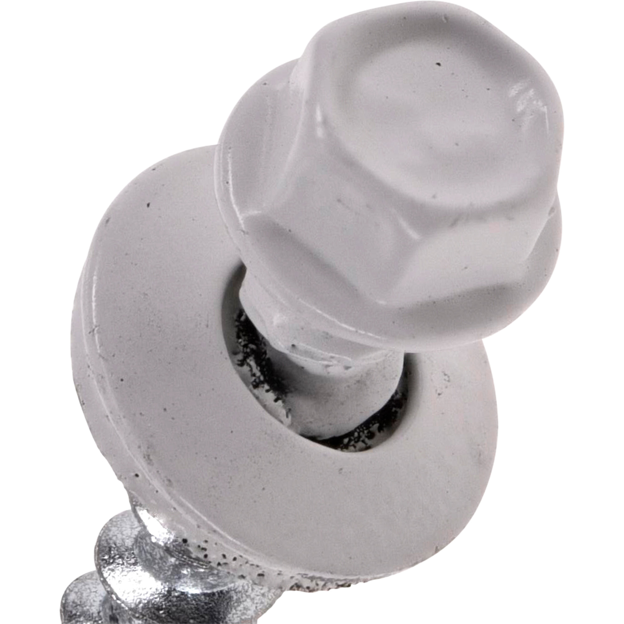 Power Pro White Self Drilling Metal-to-Wood Roofing Screws (#10 x 2 in.) - 77 pc