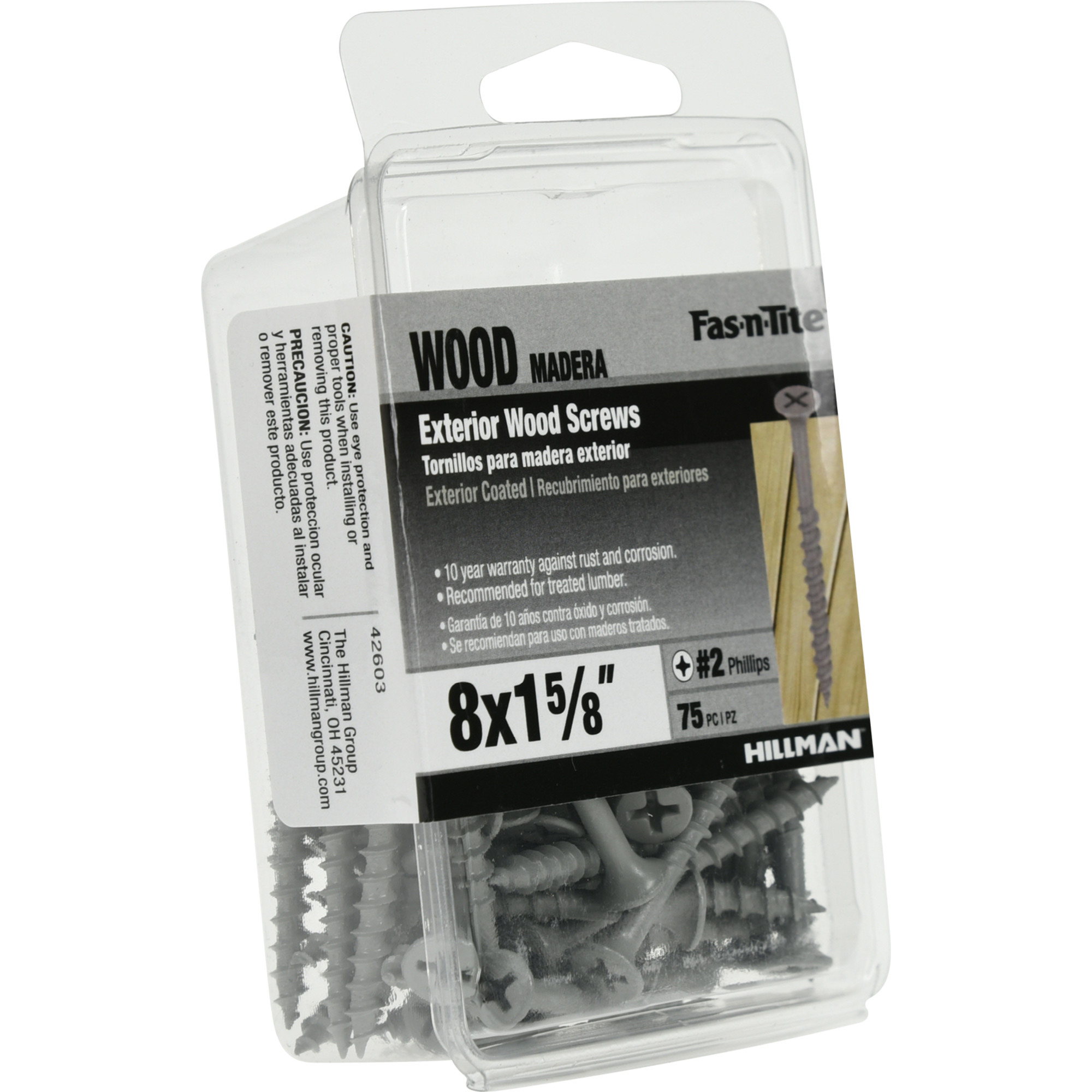 Hillman Exterior Coated Wood Screws (#8 x 1-5/8 in.)