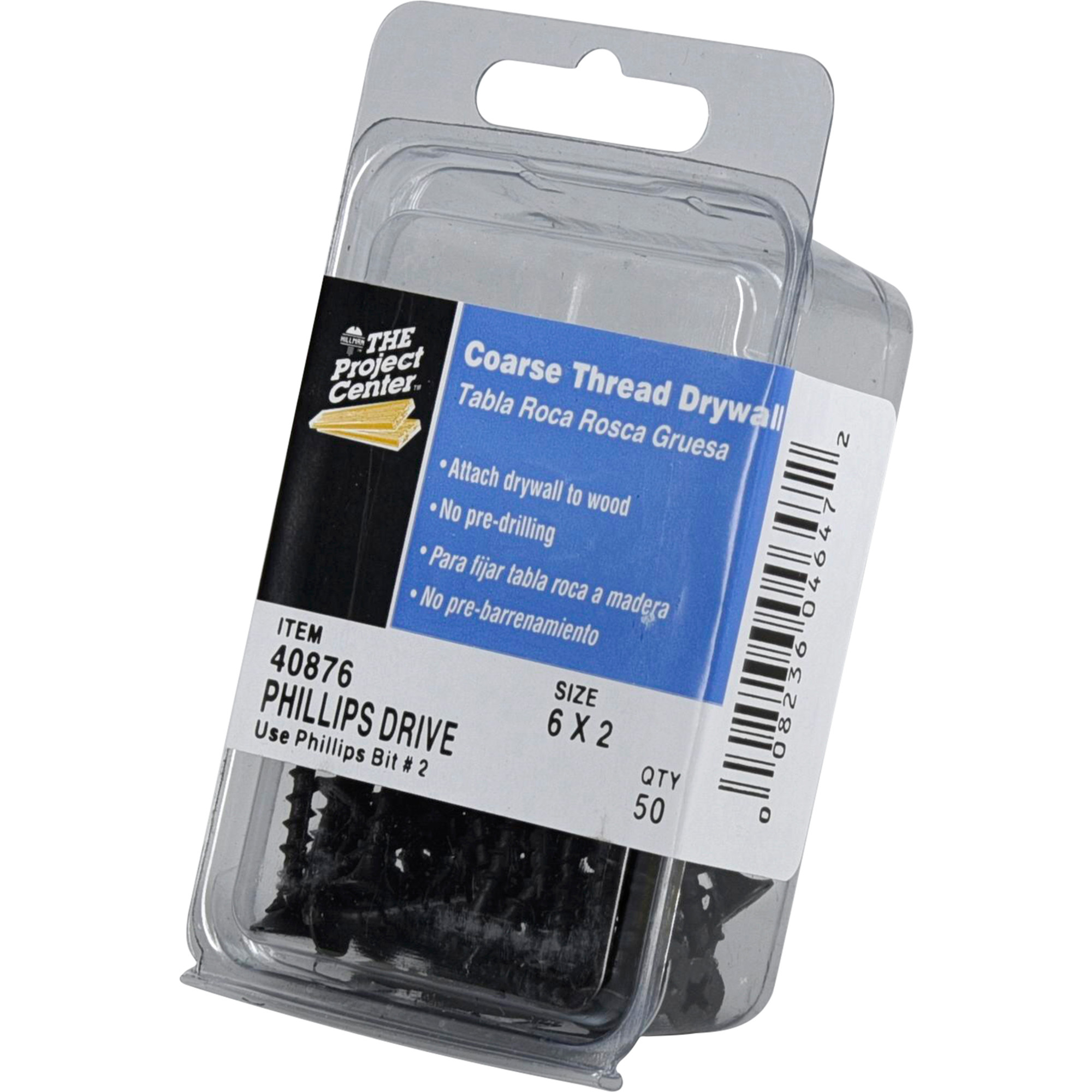 Hillman Coarse Thread Drywall Screws (#6 x 2 in.) - 50 pc