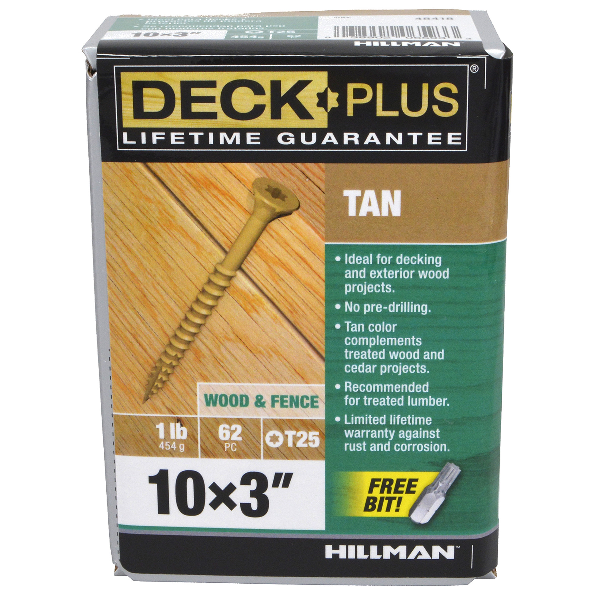 Deck Plus Tan Deck Screws (#10 x 3 in.)