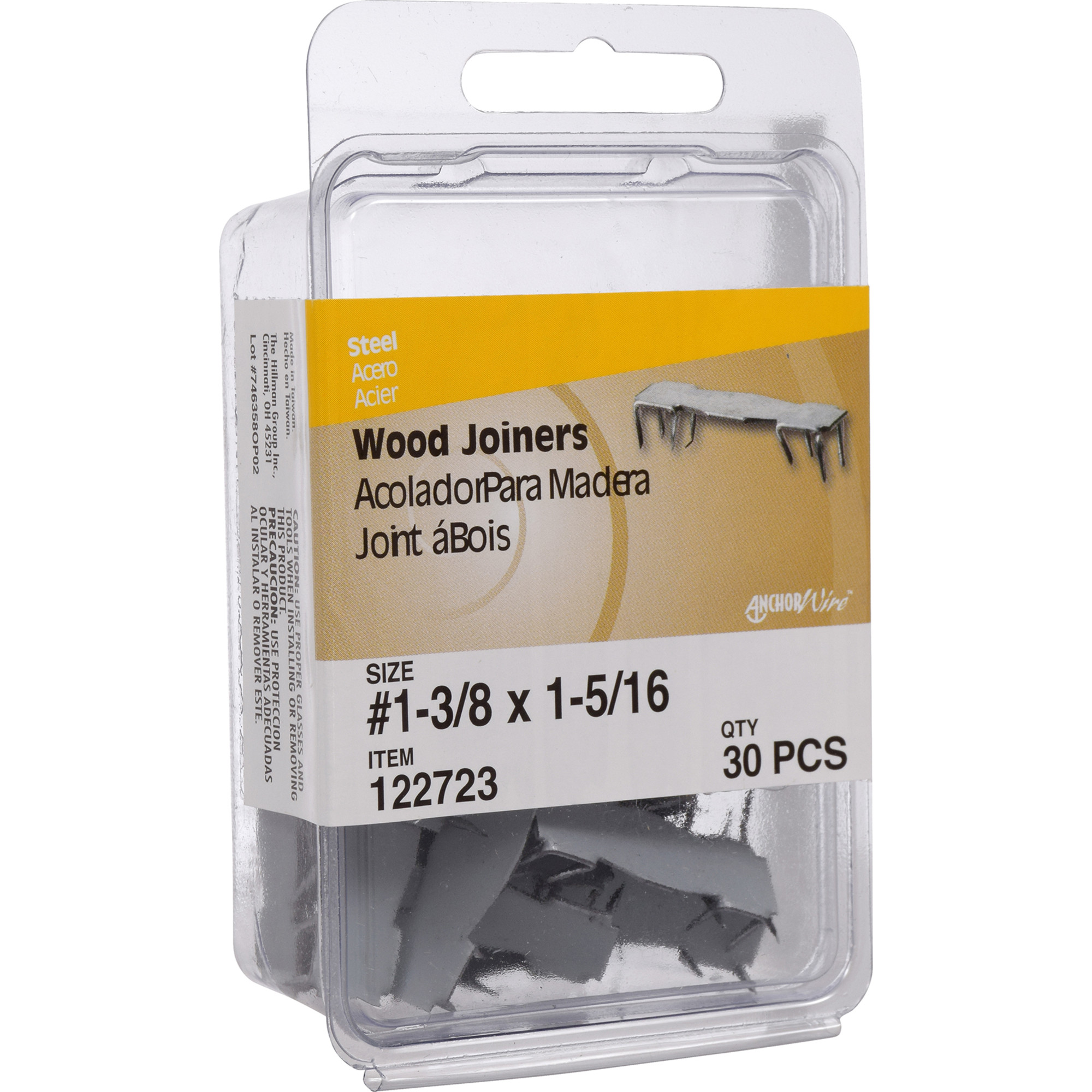 Anchor Wire Bright Wood Joiners (#1) - 30 pc