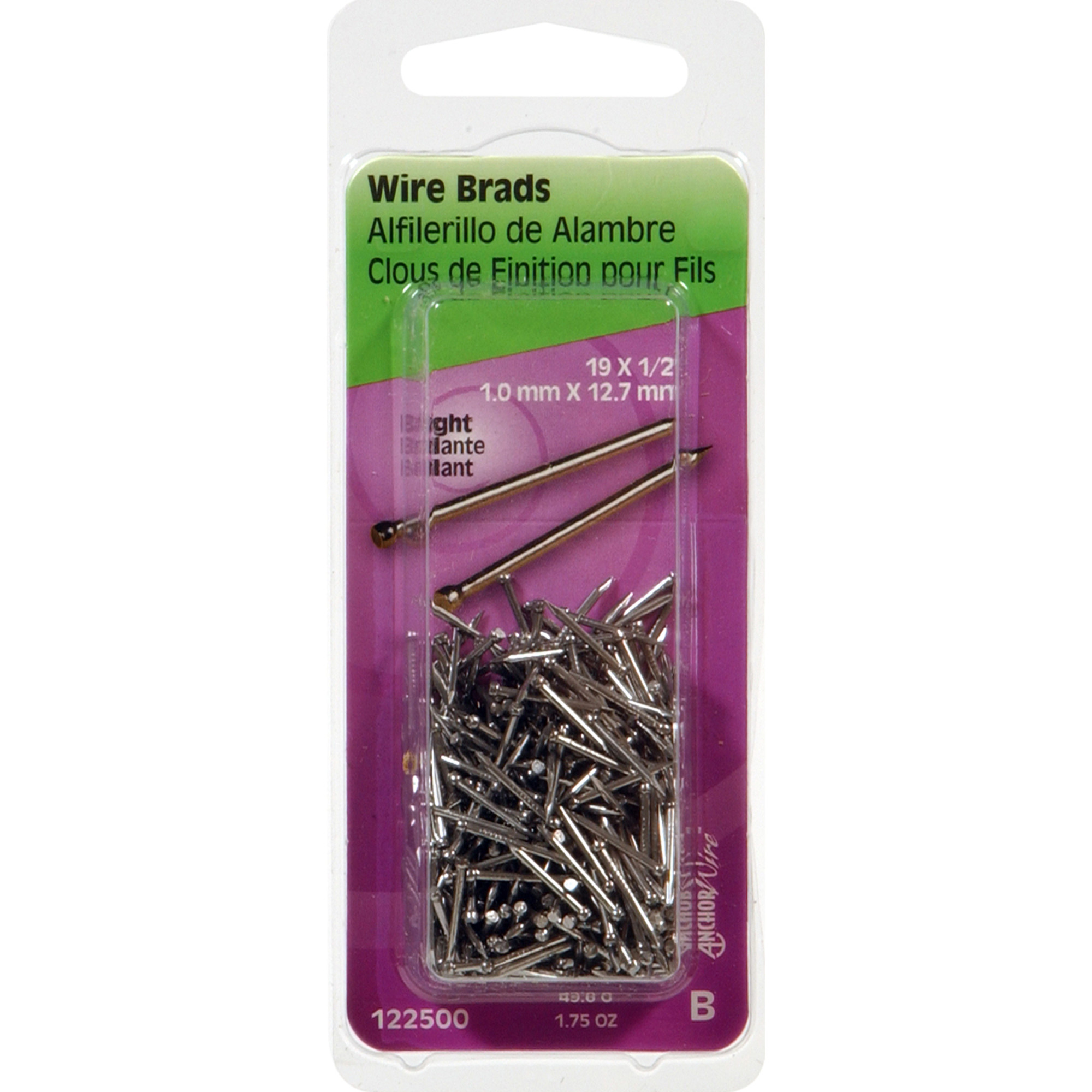 Anchor Wire Bright Wire Brad Nails (1/2 in. x 19GA) - 1.75 oz.