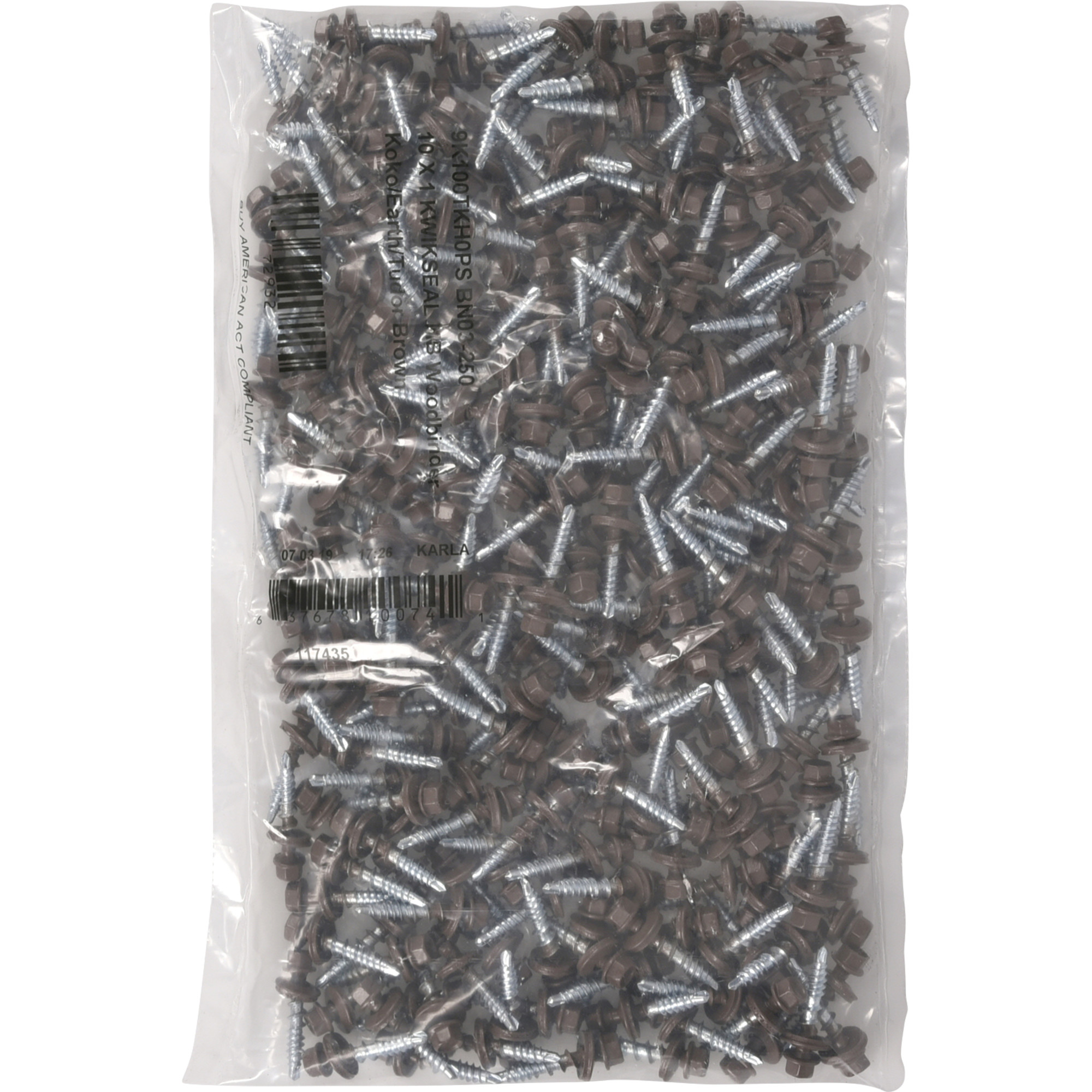 Power Pro Black Self Drilling Metal-to-Wood Roofing Screws (#10 x 1 in.) - 250 pc