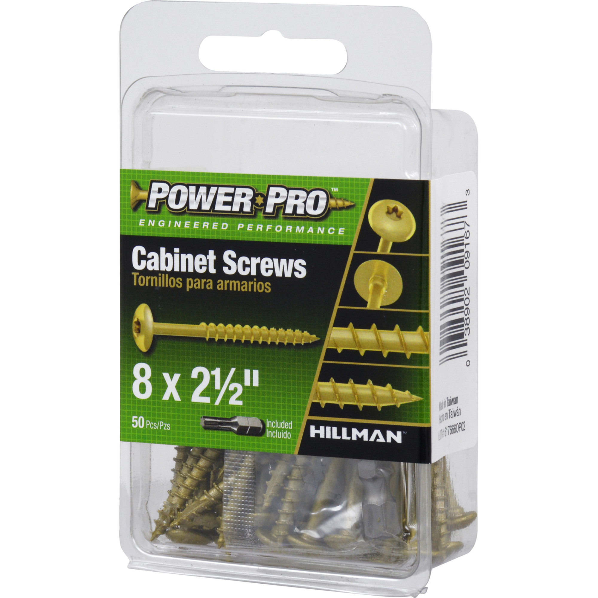 Power Pro Truss Head Star Drive Cabinet Screws (#8 x 2-1/2 in.) - 50 pc