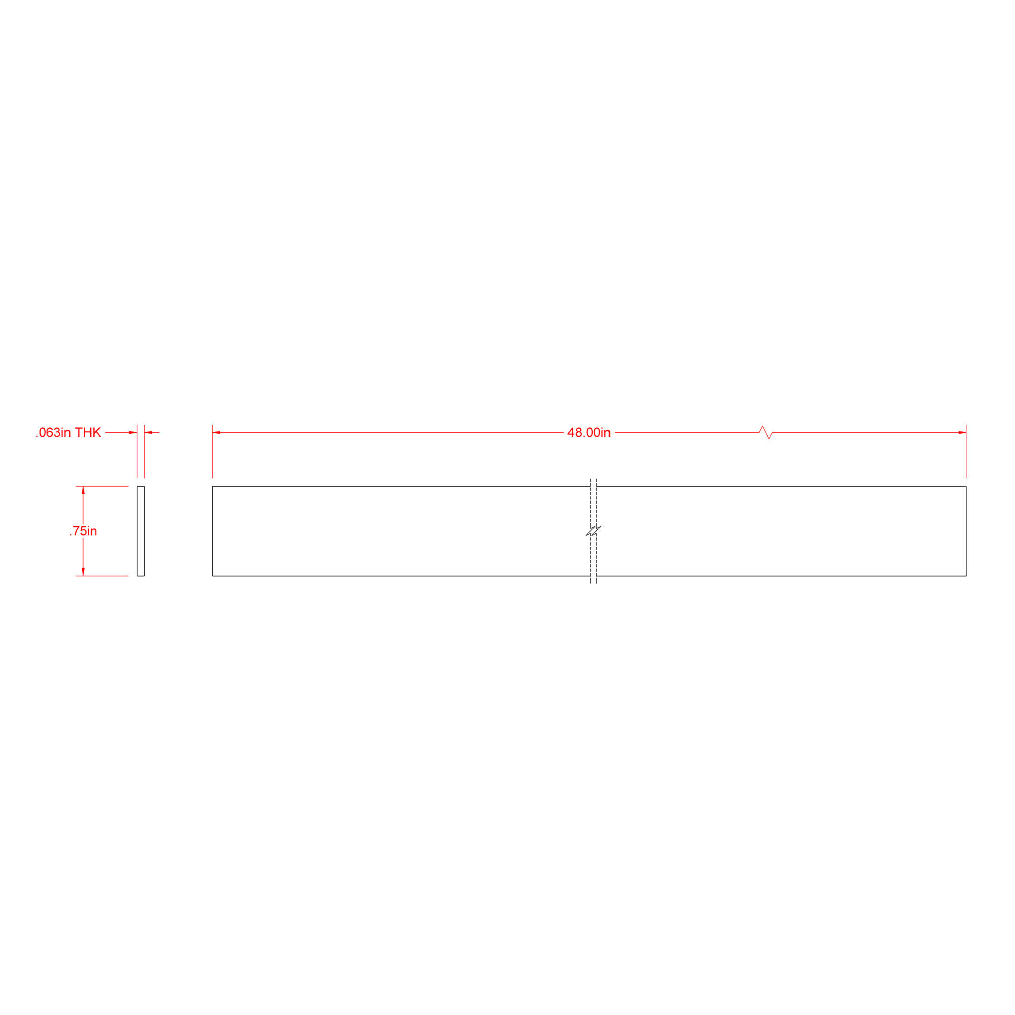 SteelWorks Weldable Anodized Aluminum Flat (1/16 in. x 3/4 in. x 4 ft.)