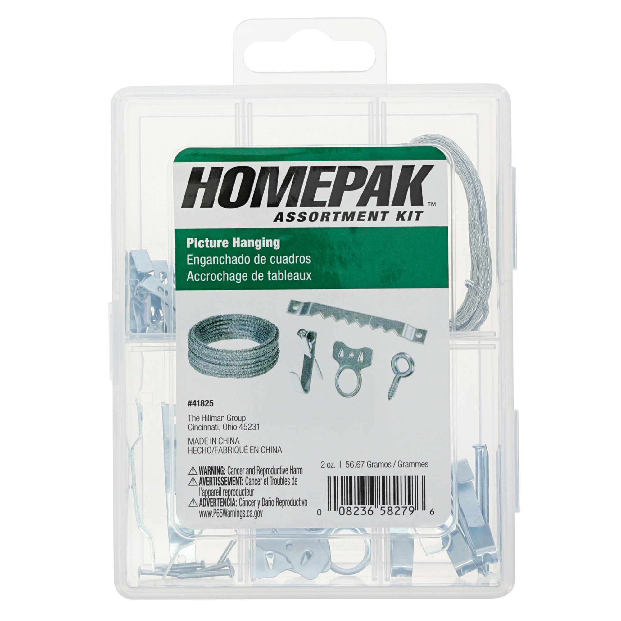 Hillman Zinc Picture Hanging Set Kit (5lb-30lb) 50 Piece