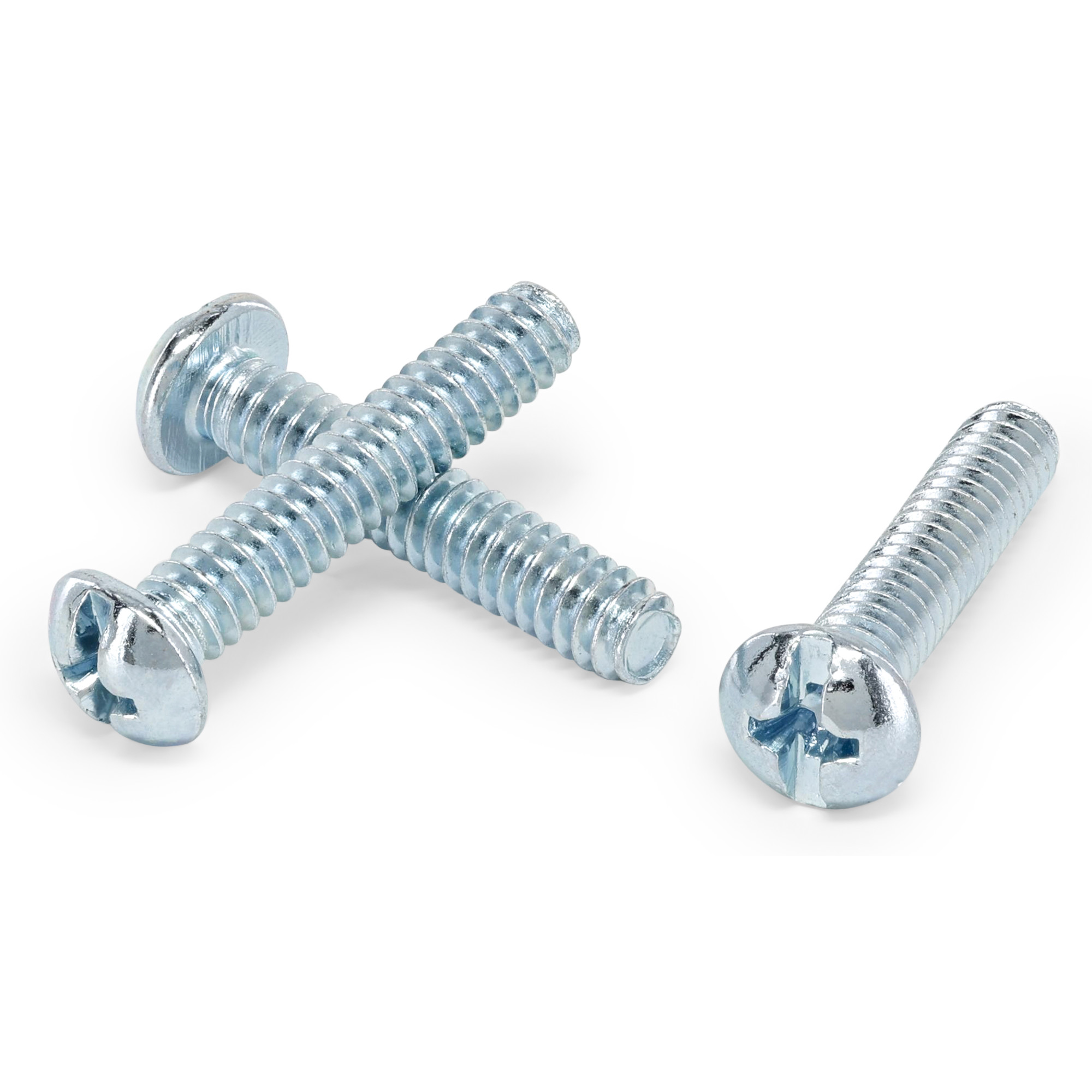 Hillman Zinc Round Head Combination Machine Screw #10-24 x 1 in.