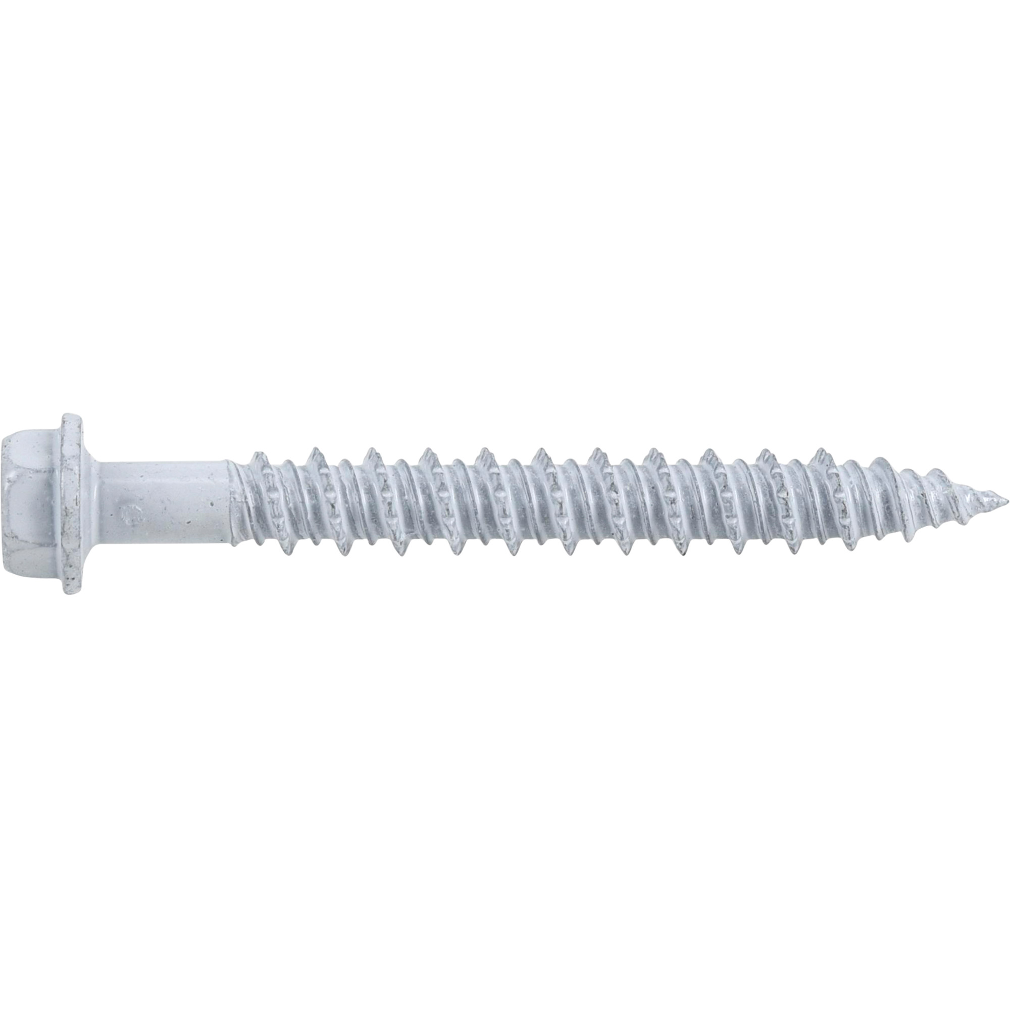 Power Pro White Hex Washer-Head Concrete Screw Anchor (1/4 in. x 2-1/4 in.) - 100 pc