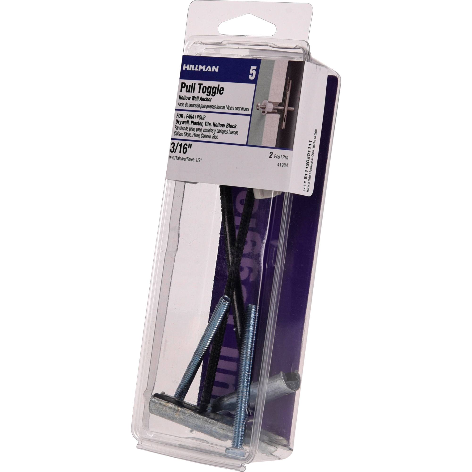 Hillman Pull Toggles w/Screws (3/16 in.) - 2 pc