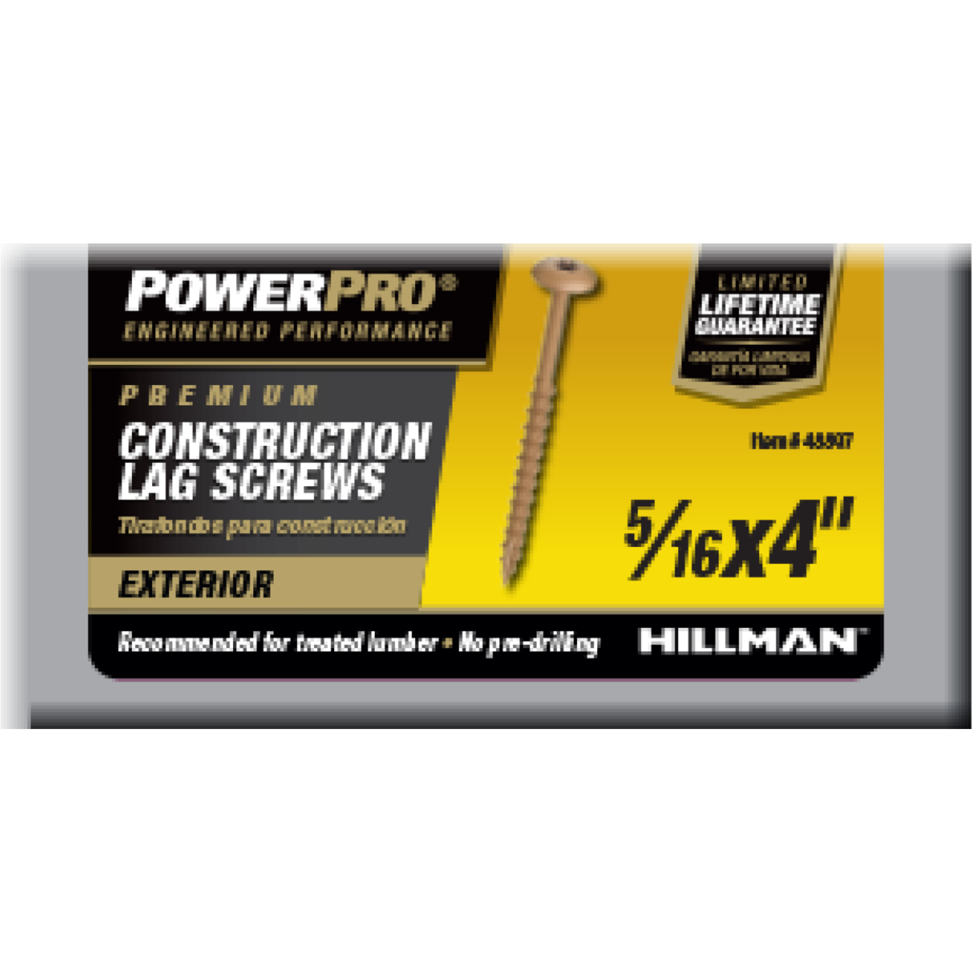 Power Pro Bronze Star Drive Construction Lag Screws (5/16 in.x 3-1/2 in.) - 25 pc