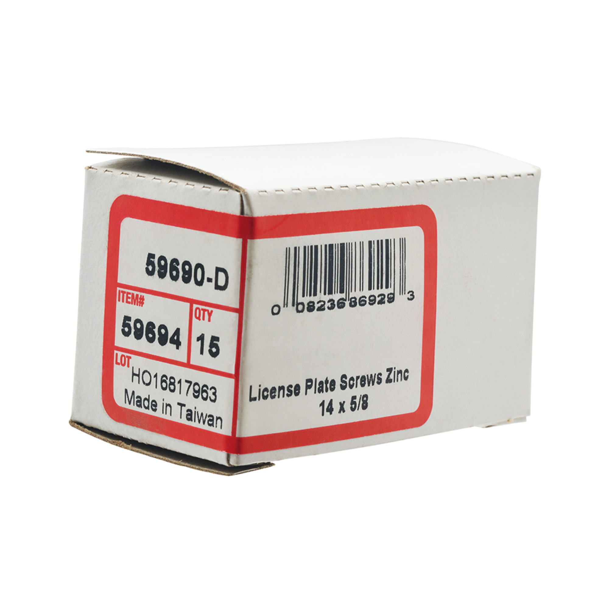 Hillman Slotted Truss Zinc License Plate Screws (#14 x 5/8 in.) - 15 pc