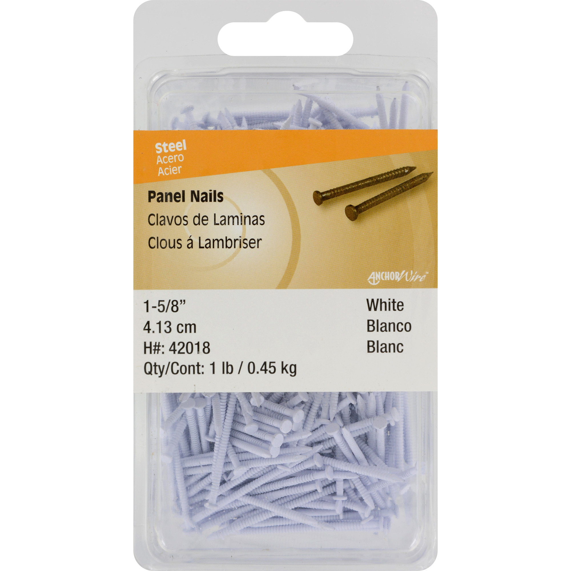 Anchor Wire White Panel Nails (1-5/8 in.) - 475 pc