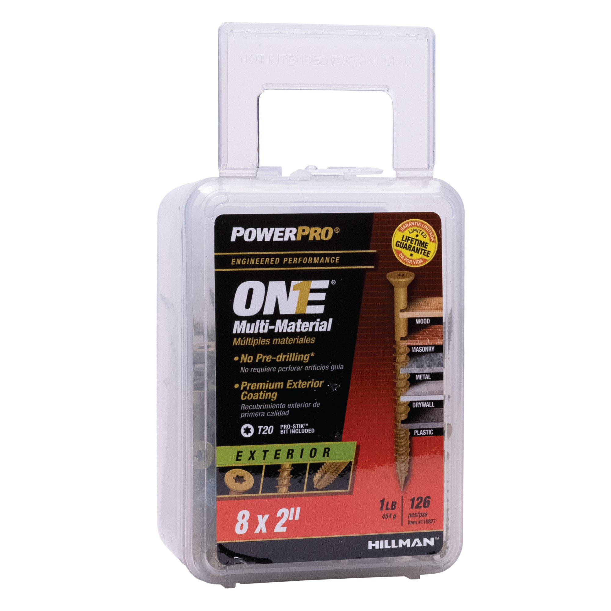 Power Pro ONE Flat Exterior Bronze Multi-Material Screws (#8 x 2 in.) - 126 pc