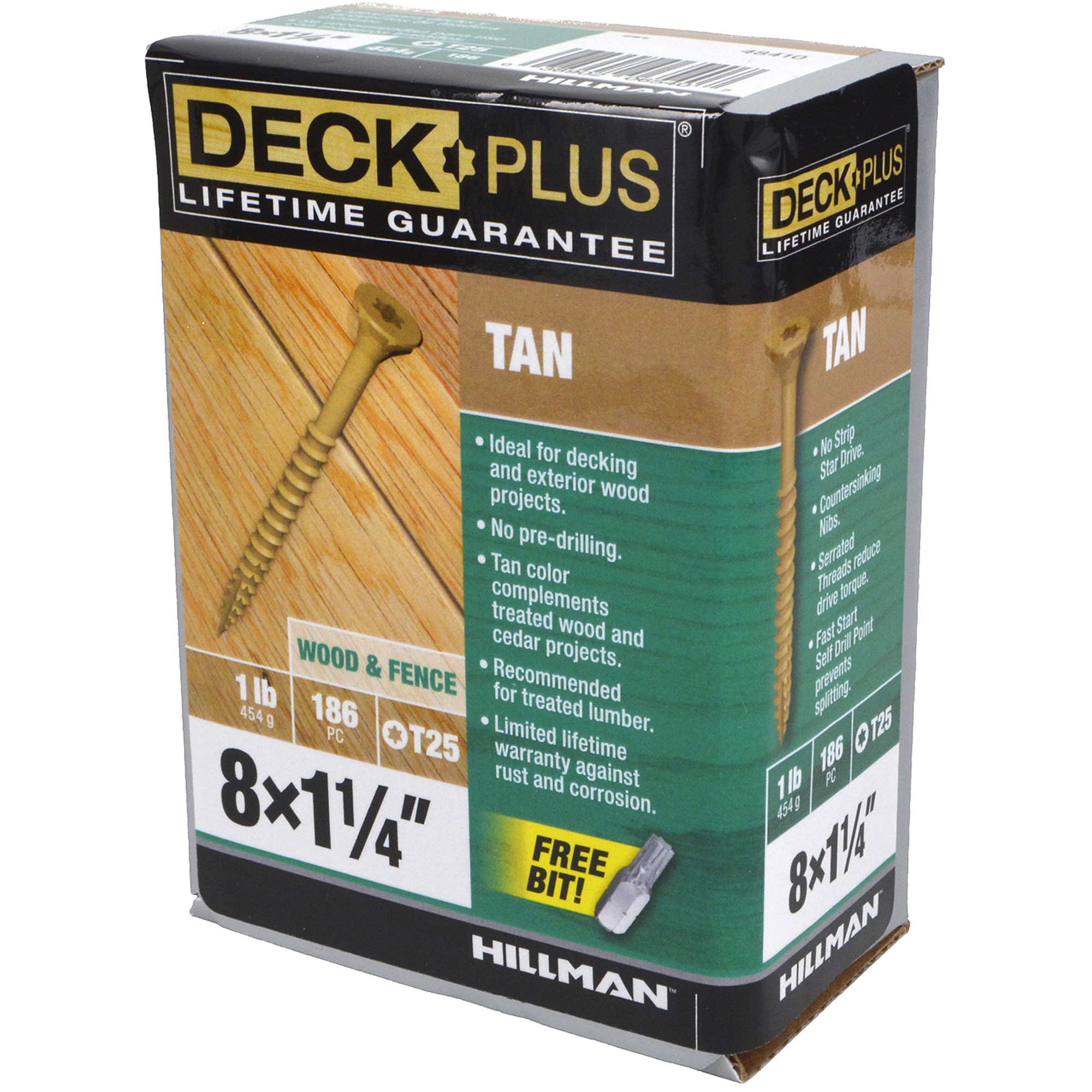Deck Plus Tan Deck Screws (#8 x 1-1/4 in.)