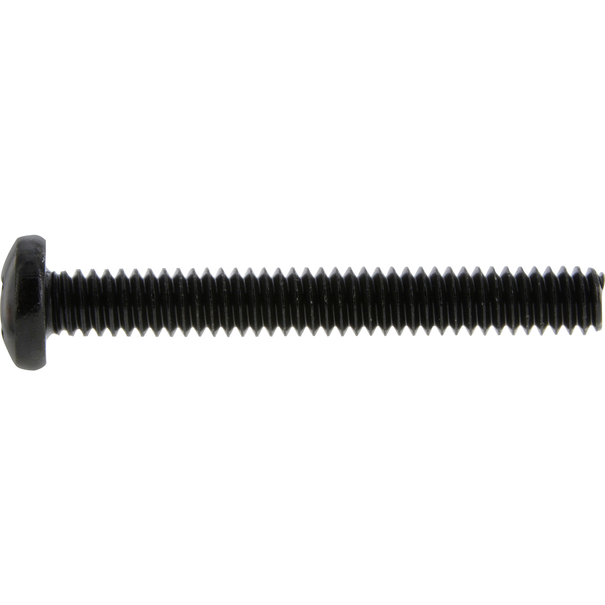 Hillman Phillips Pan-Head Black Machine Screws (1/4 in.-20 x 3/4 in.) - 25 pc