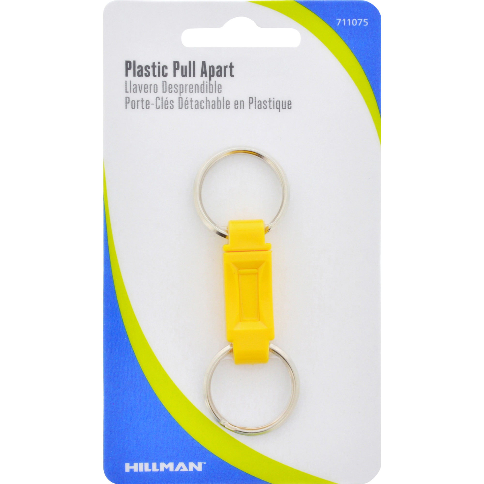Hillman Easy Release Key Ring Plastic