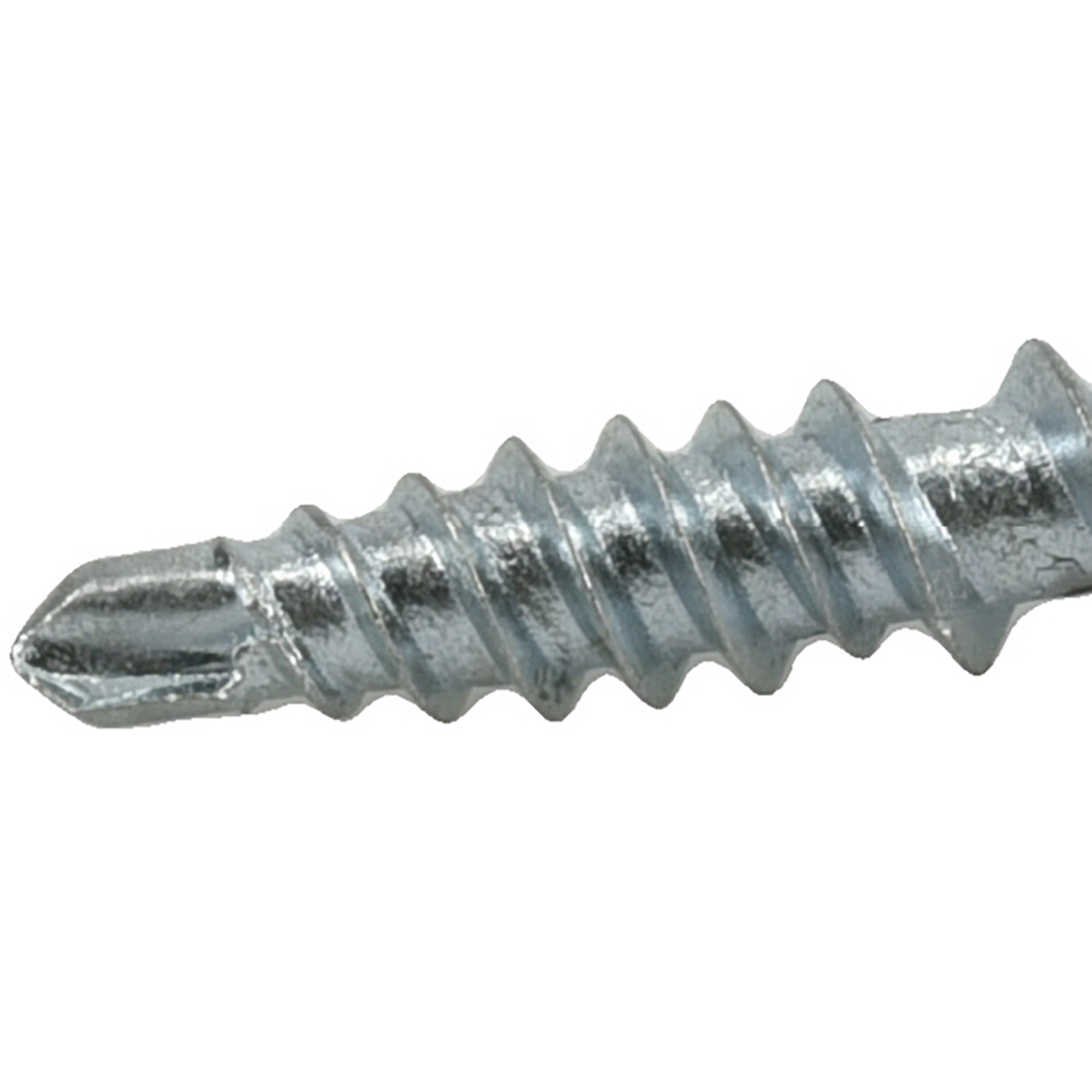 Power Pro Silver Self Drilling Metal-to-Wood Roofing Screws (#10 x 1-1/2 in.)-98 pc