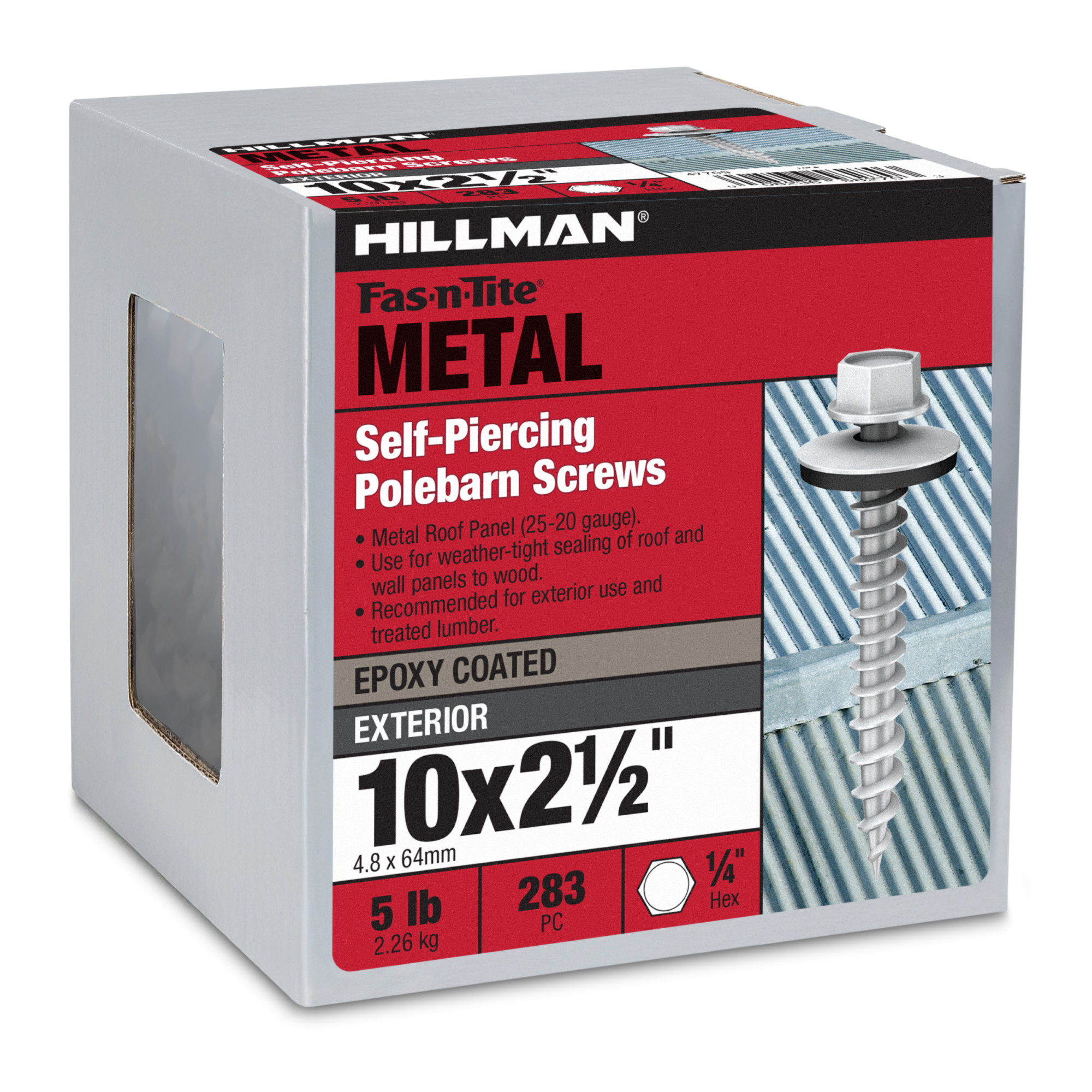 Hillman Self-Piercing Sheeter Screws (#10 x 2-1/2 in.)
