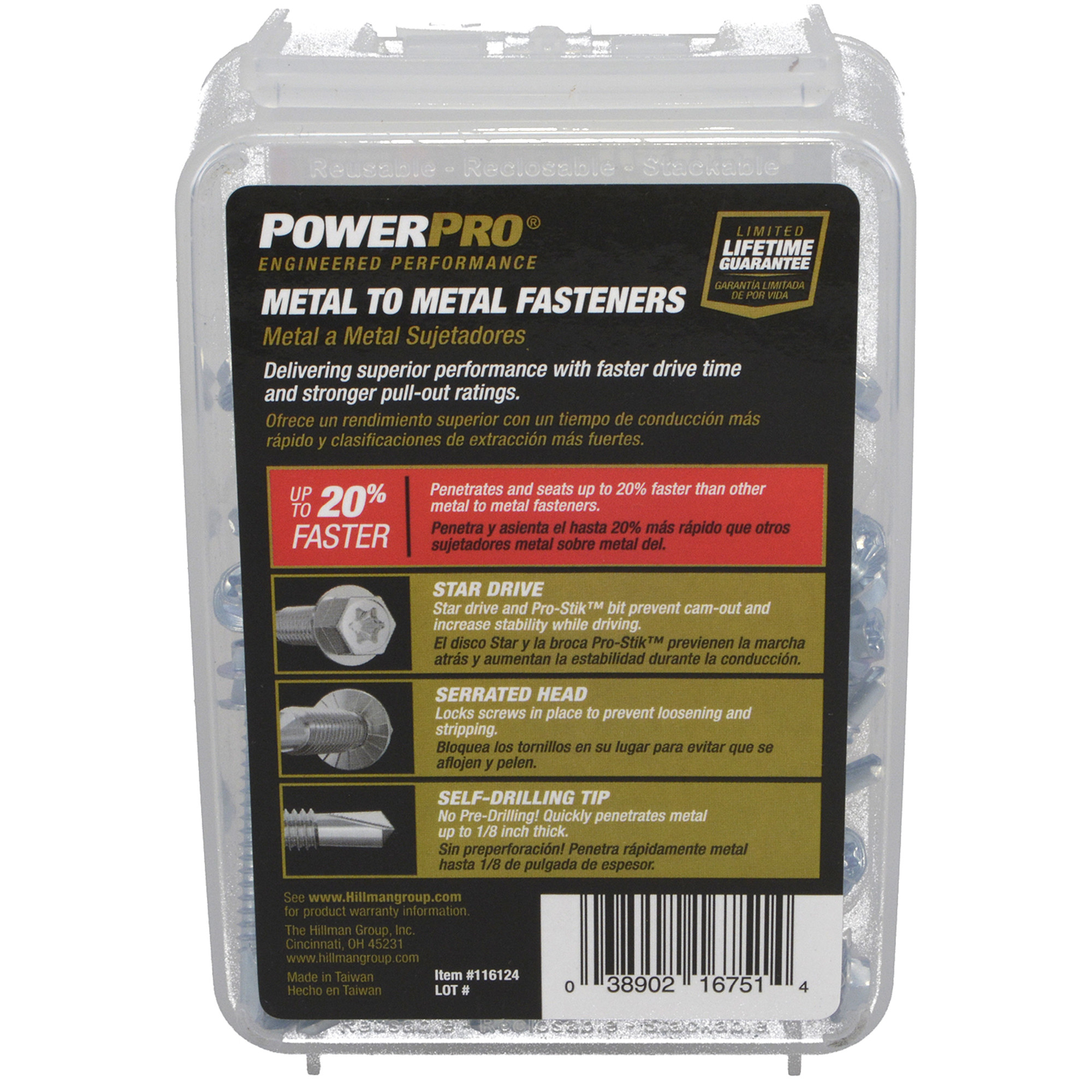 Power Pro Premium Hex Zinc Sheet Metal Self-Drilling Screws (#10-32x1-1/2 in.)-68pc